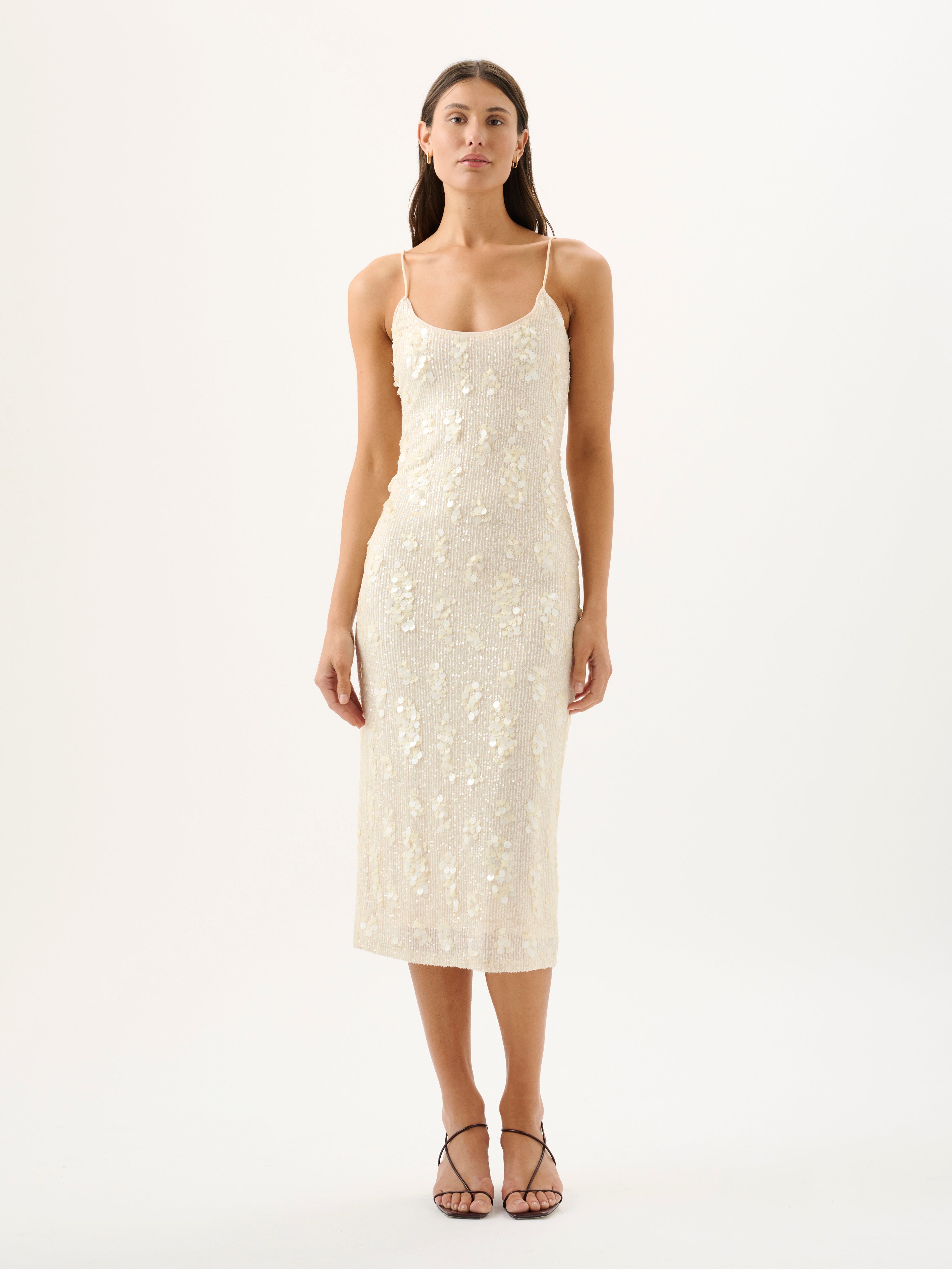 ESTELLA DRESS | IVORY SEQUIN