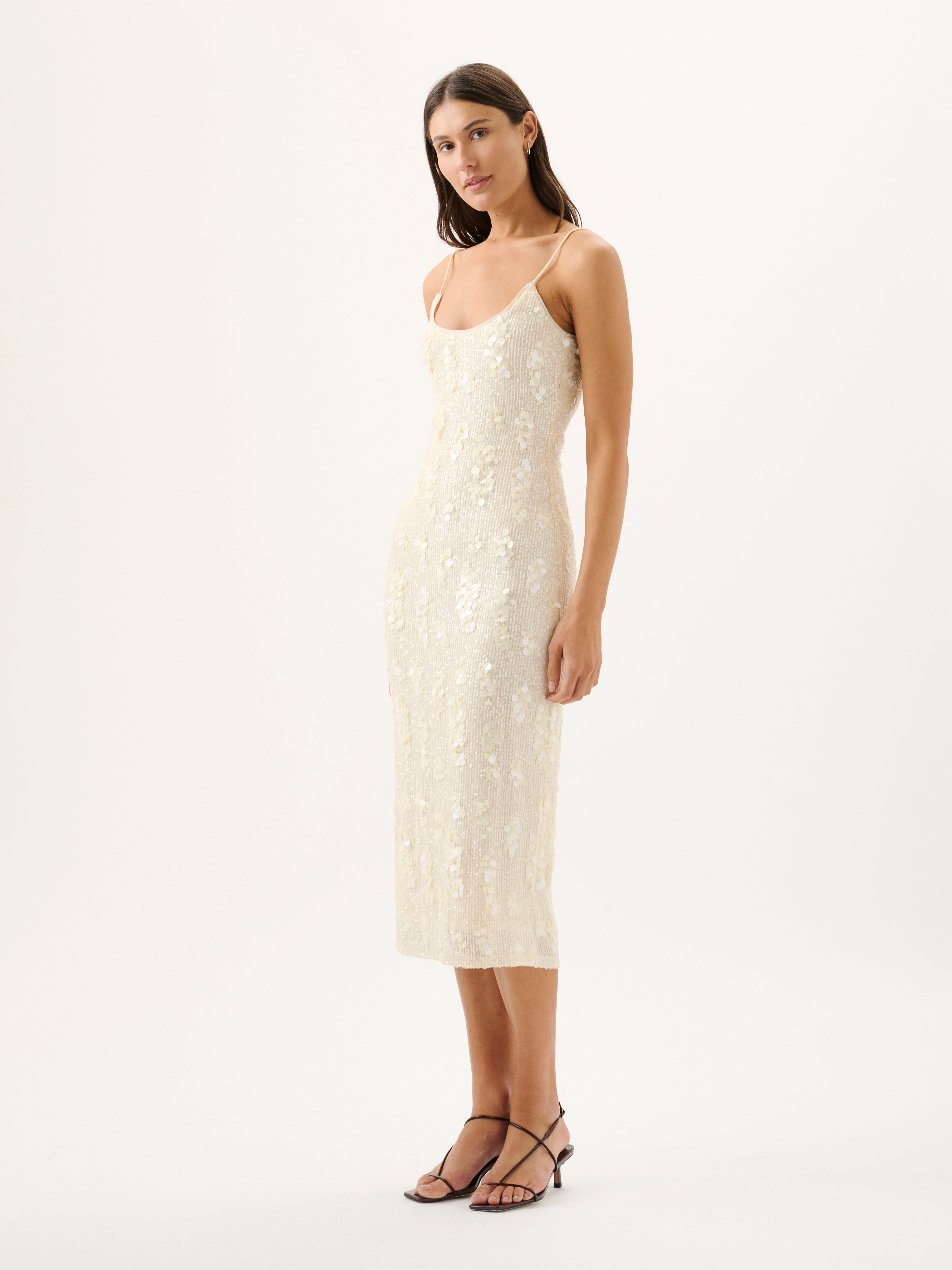 ESTELLA DRESS | IVORY SEQUIN