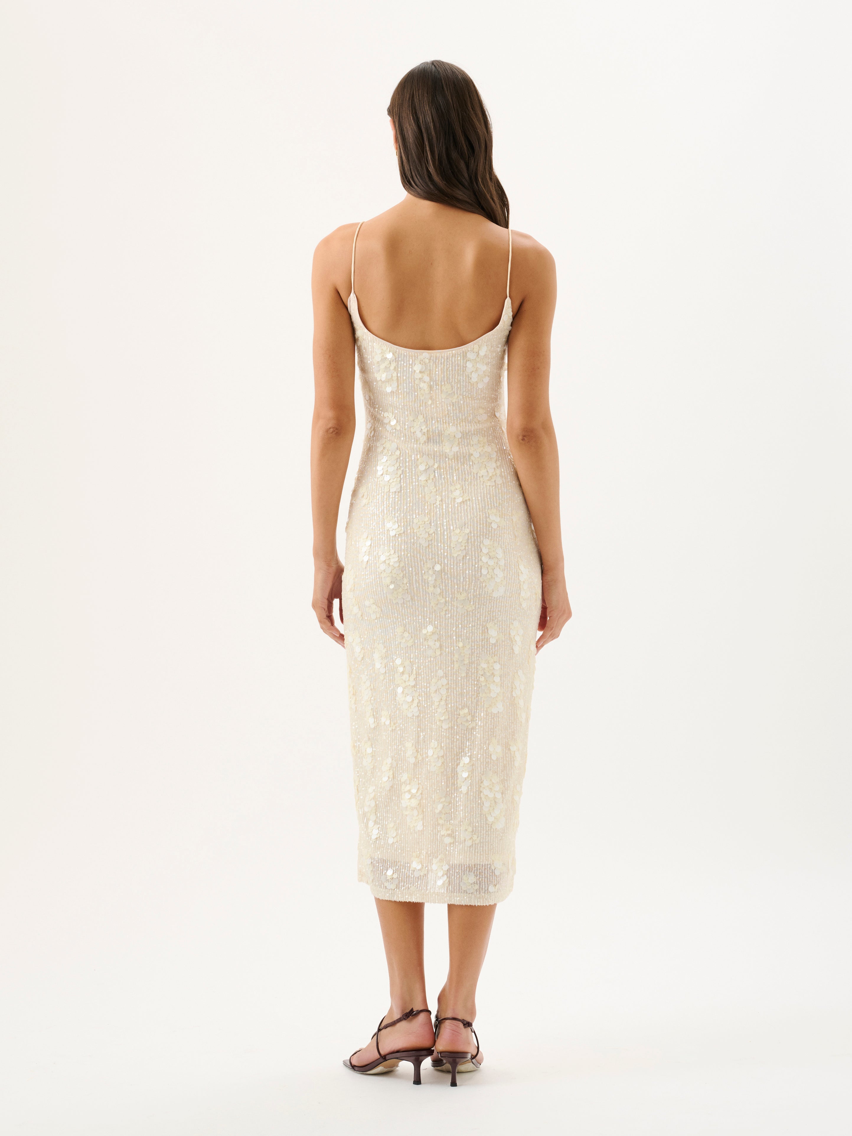 ESTELLA DRESS | IVORY SEQUIN