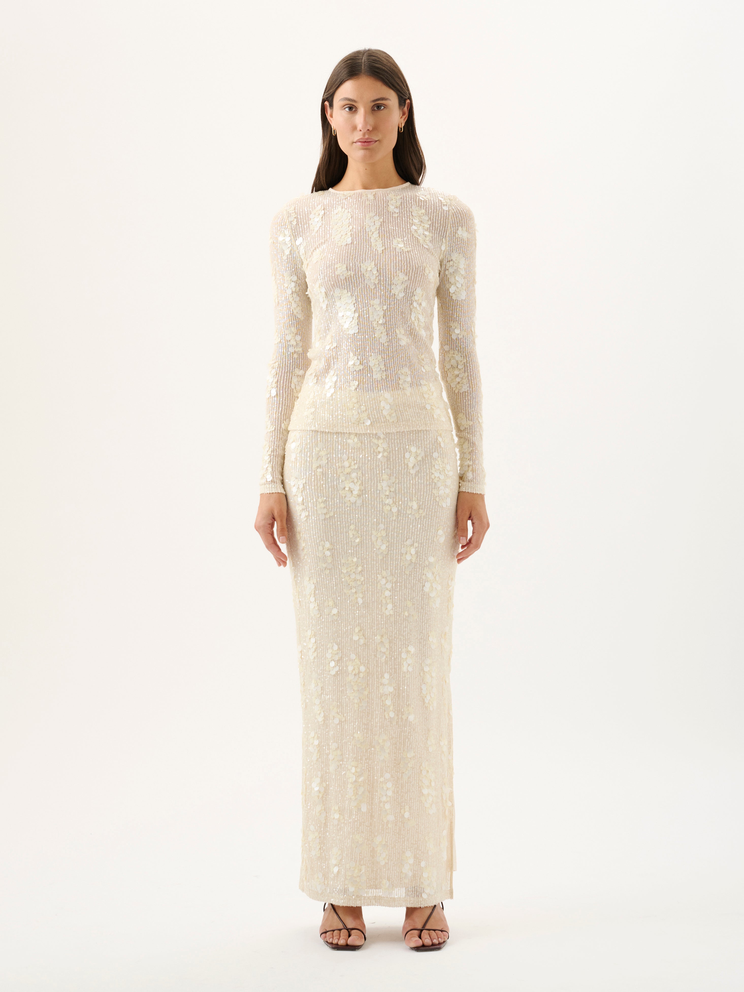 CARMINE TOP | IVORY SEQUIN