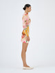 Roame. Goldie Jersey mini dress in pink city print