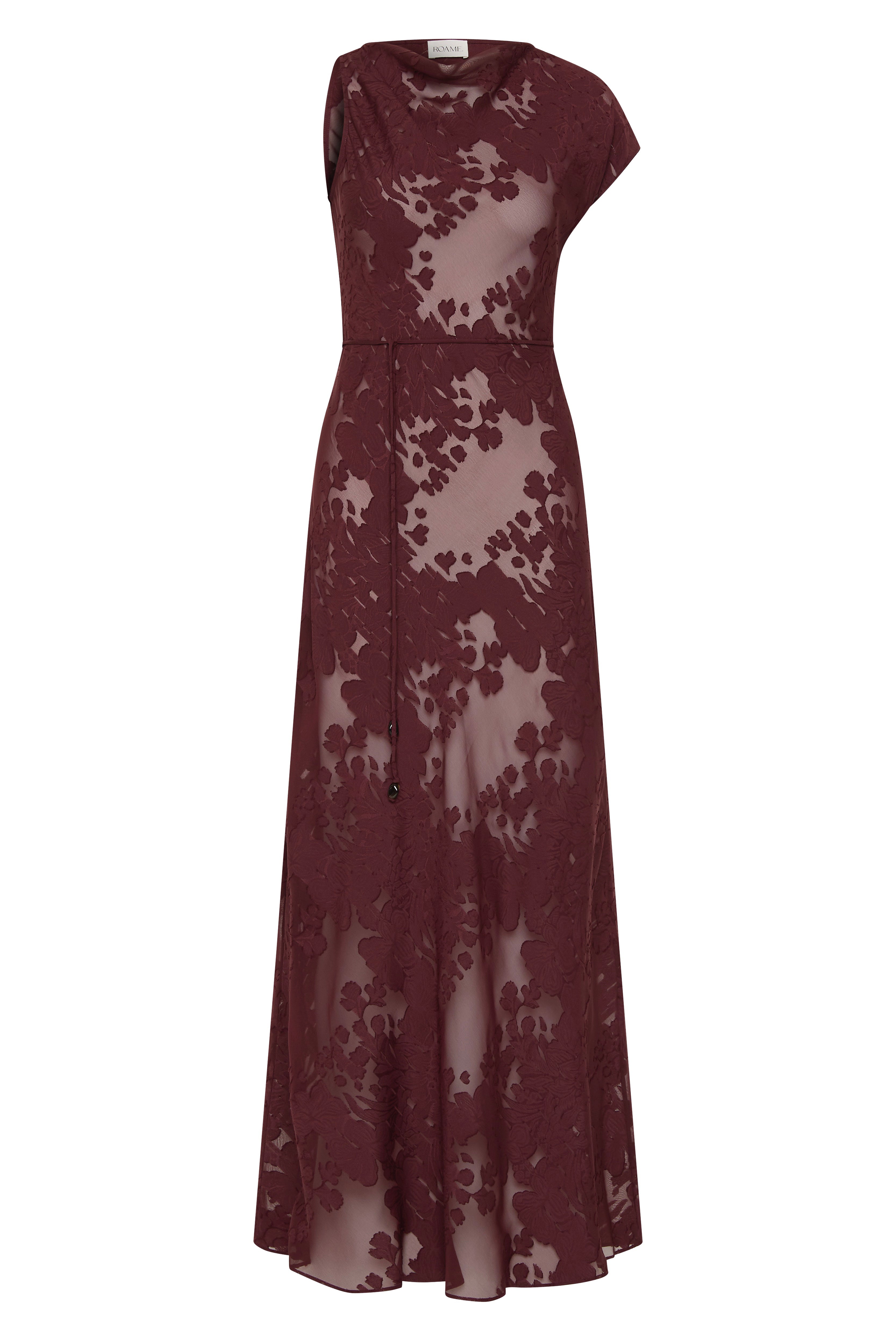 Capri Dress Mulburry Jacquard