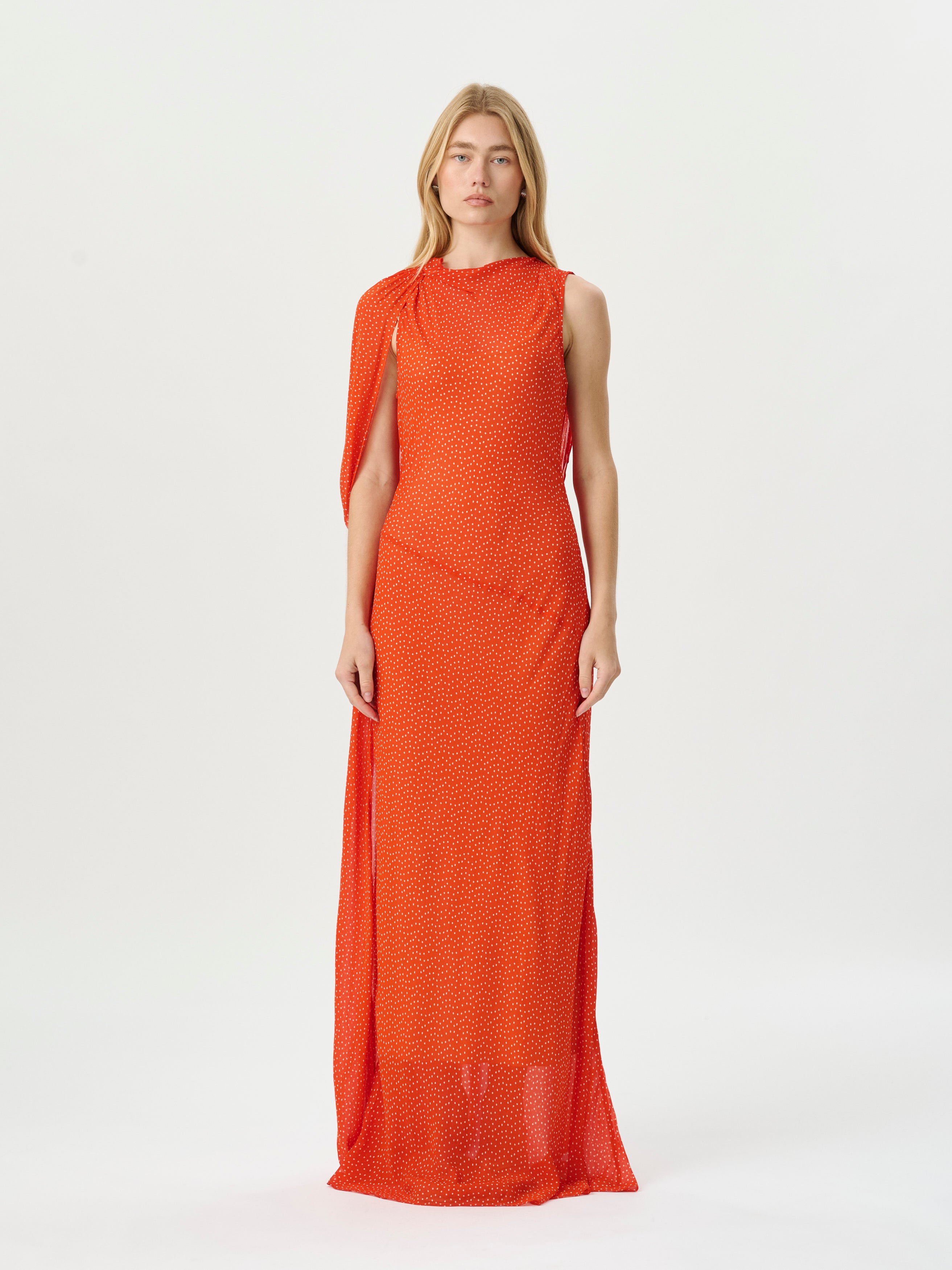 Fallon Gown Poppy Confetti