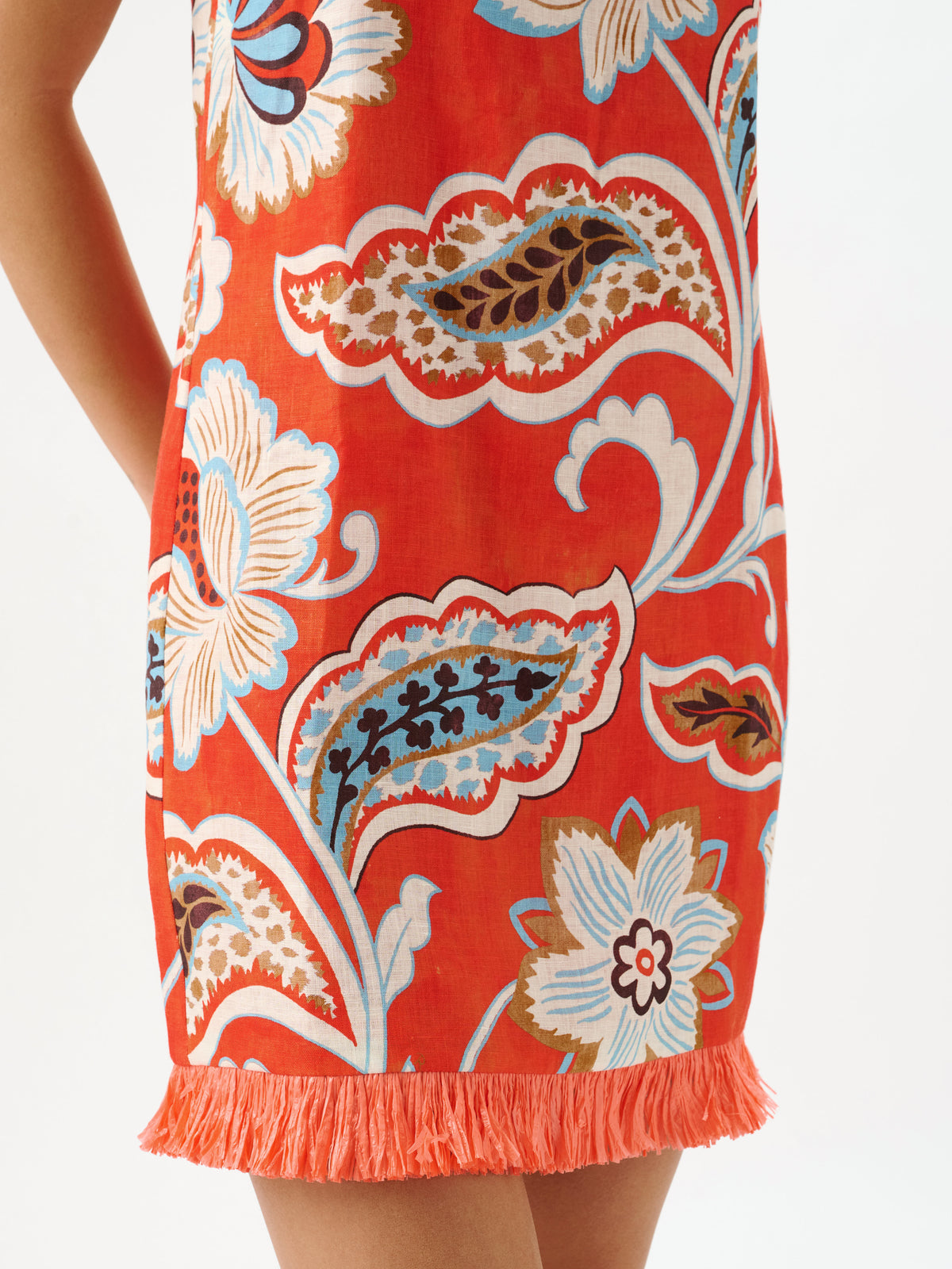 Willa Fringe Dress Paradiso Chintz