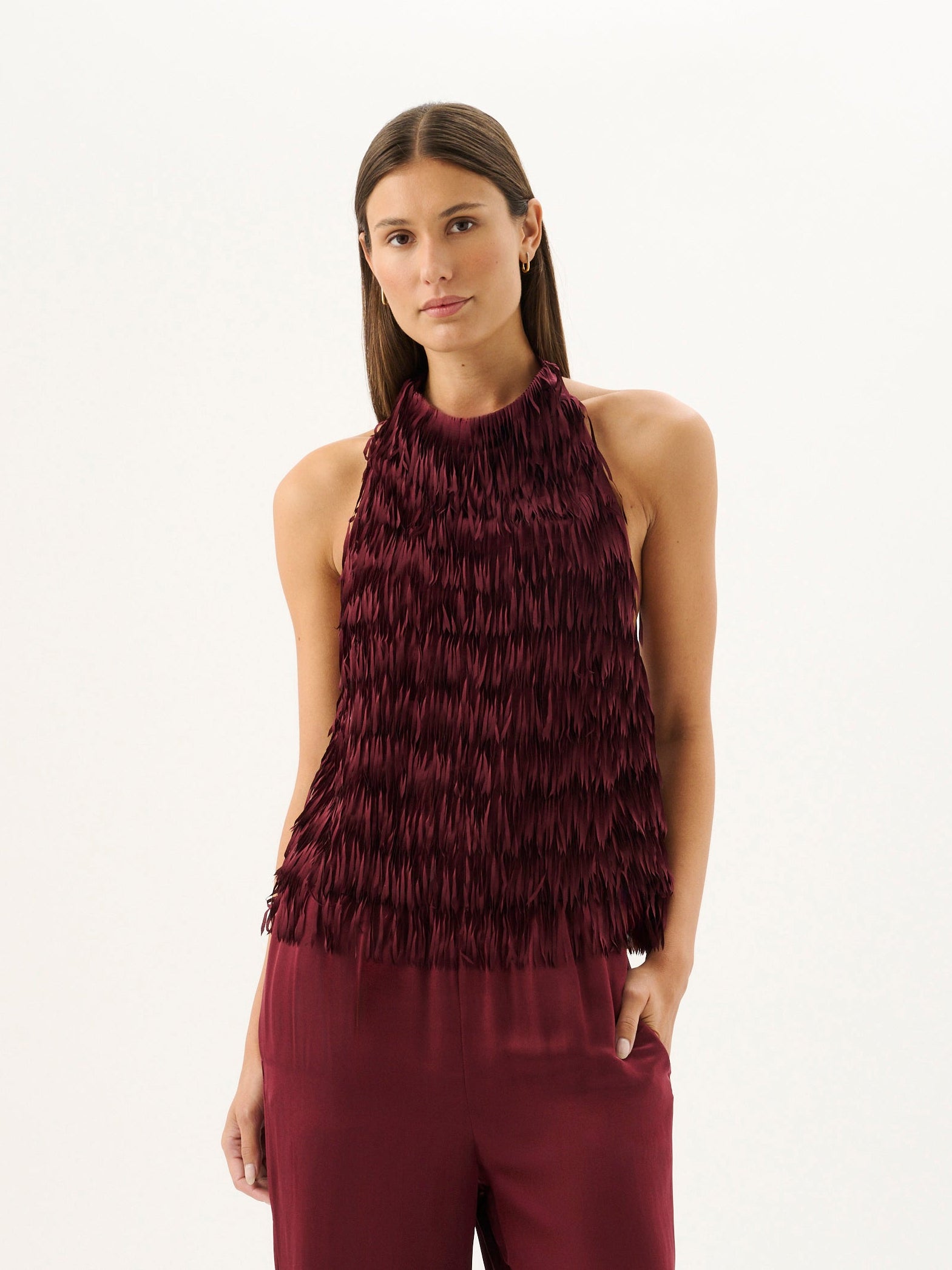 SICILIA FRINGE TOP | SANGRIA