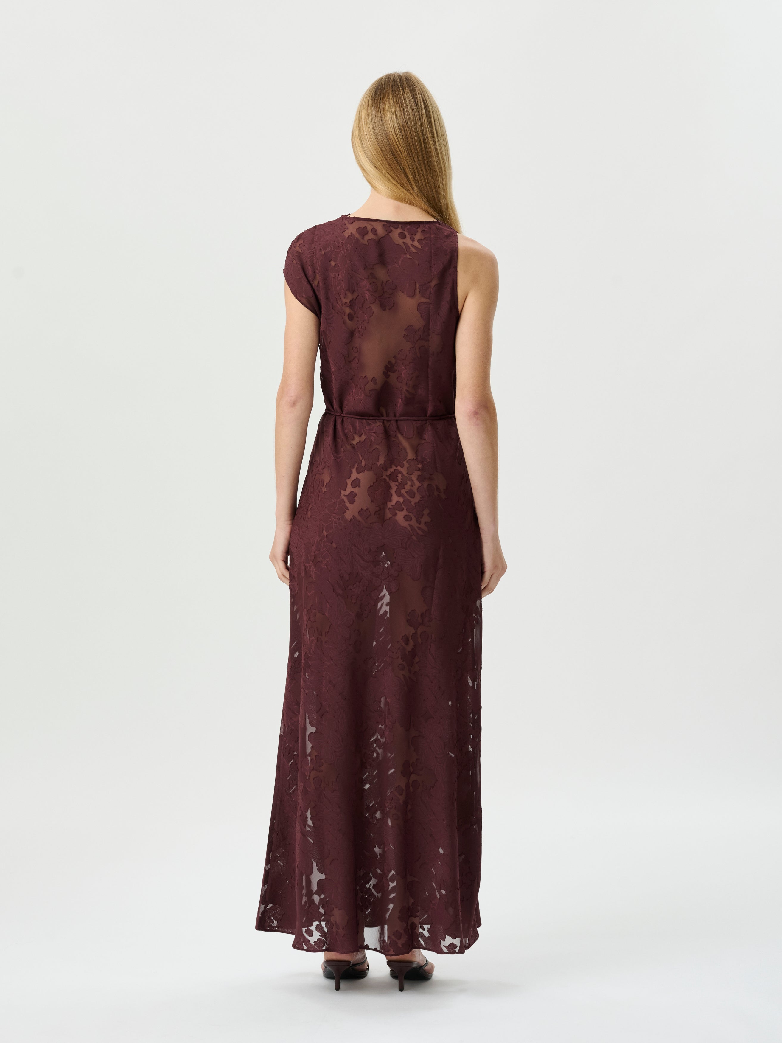 Capri Dress Mulburry Jacquard