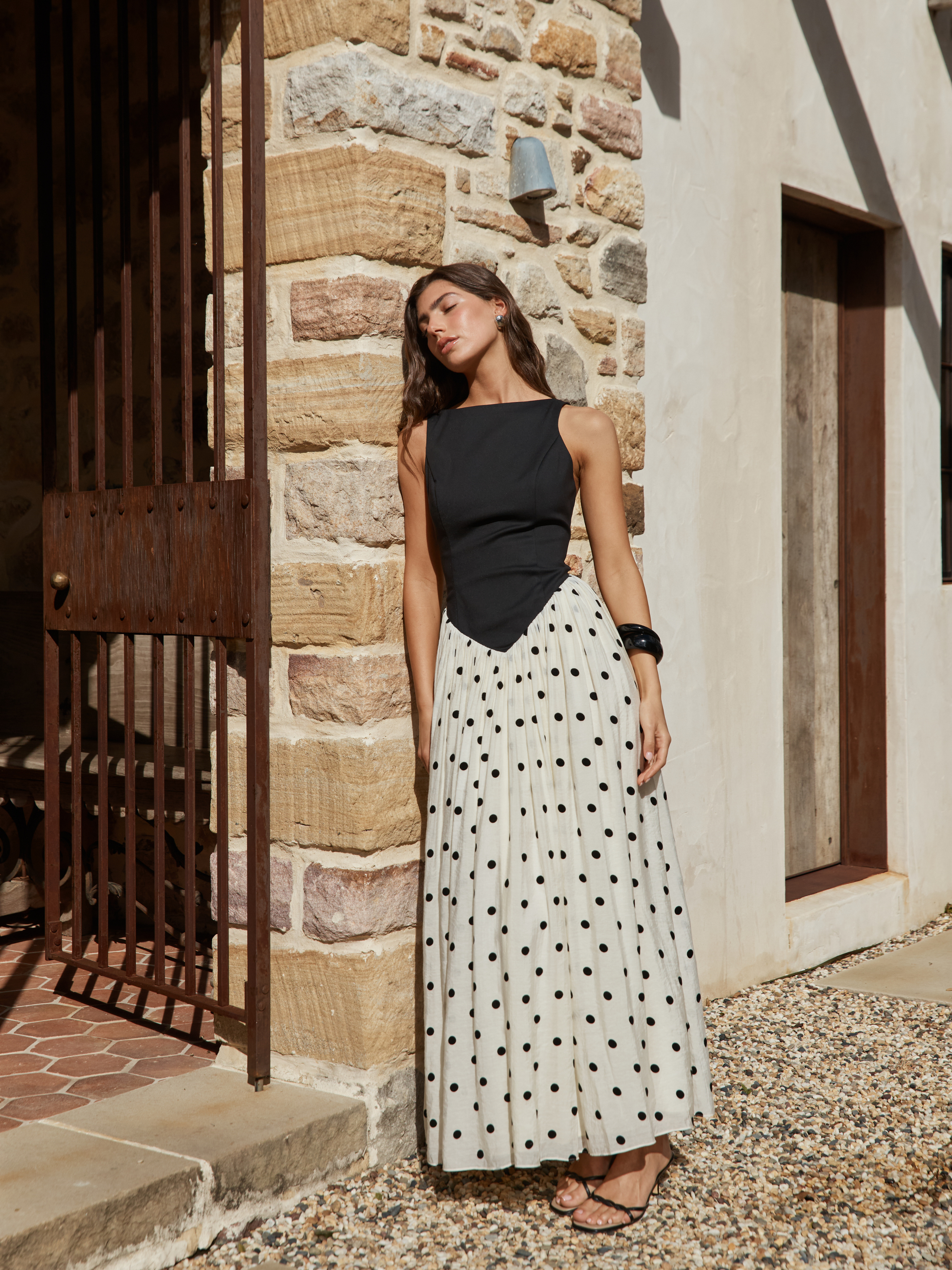 Pamela Dress Heirloom Dot