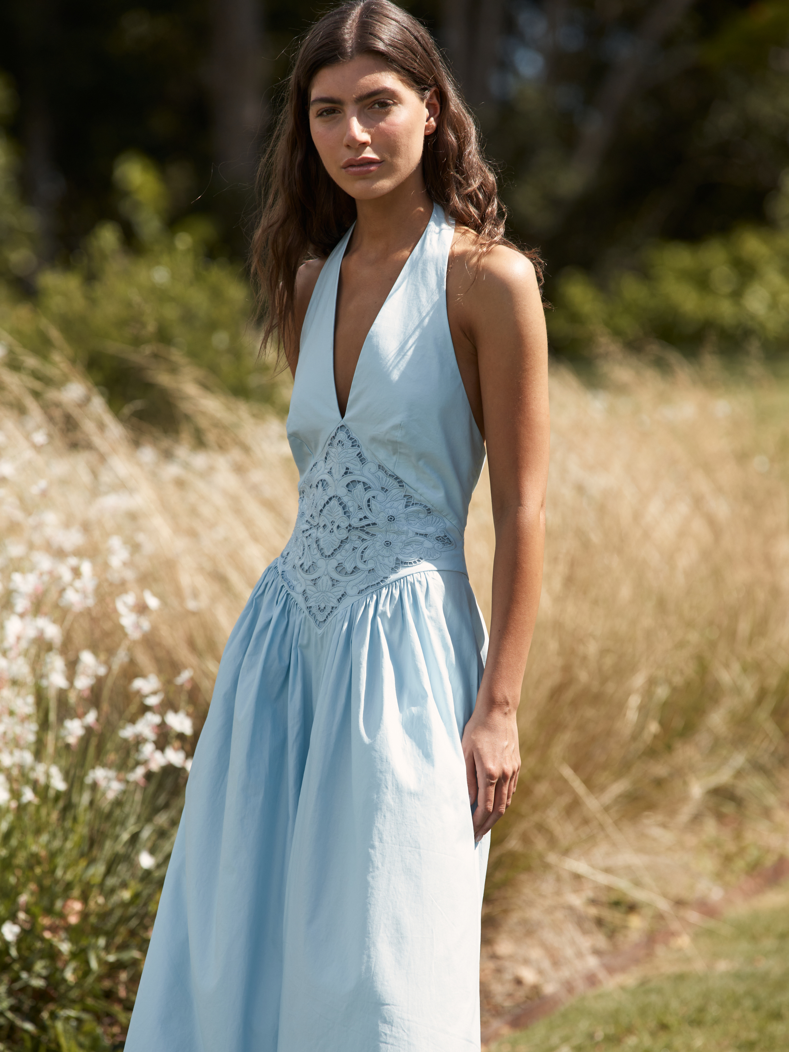 Maddie Dress Powder Blue