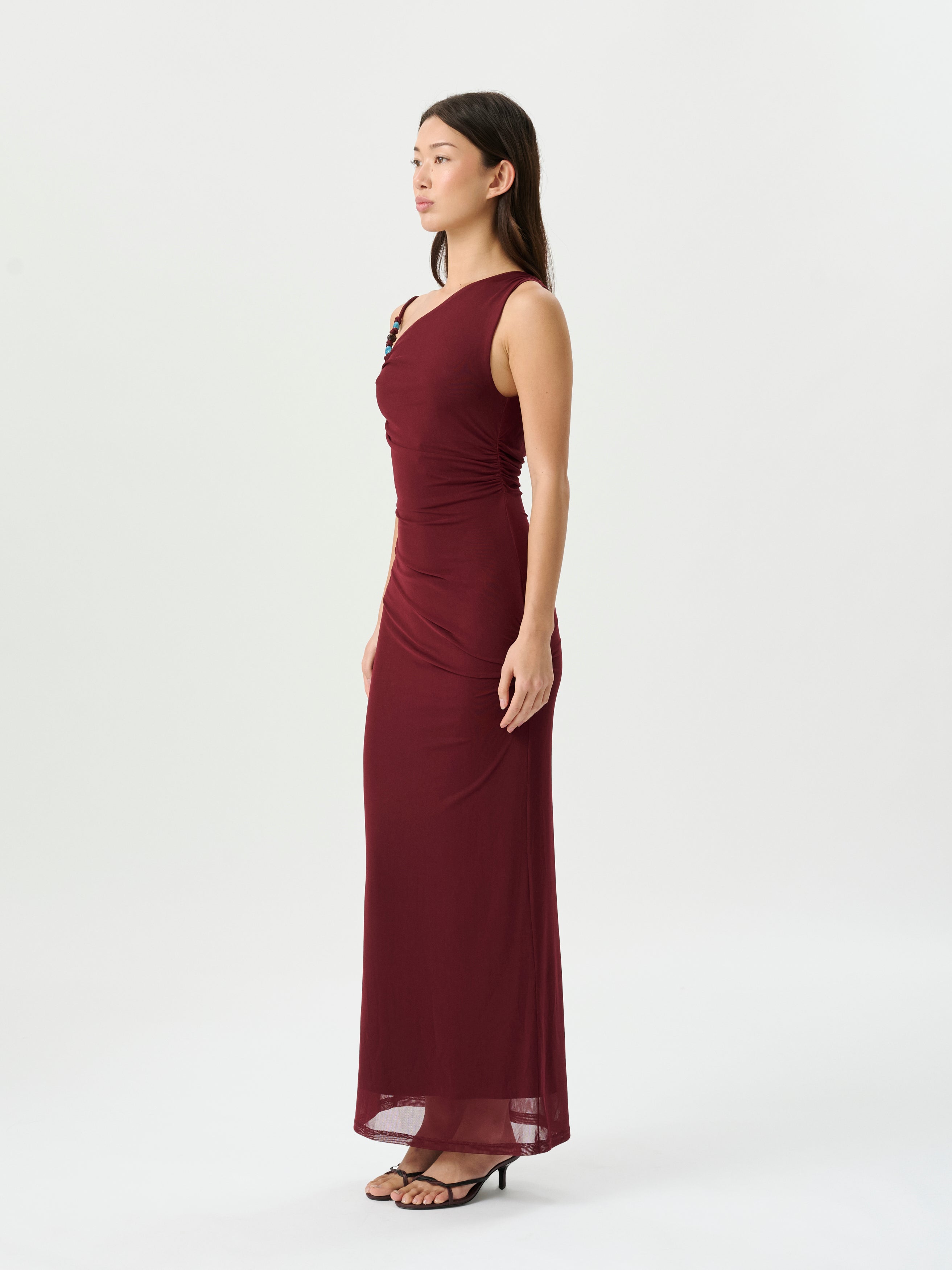 Ember Mesh Dress Mulberry