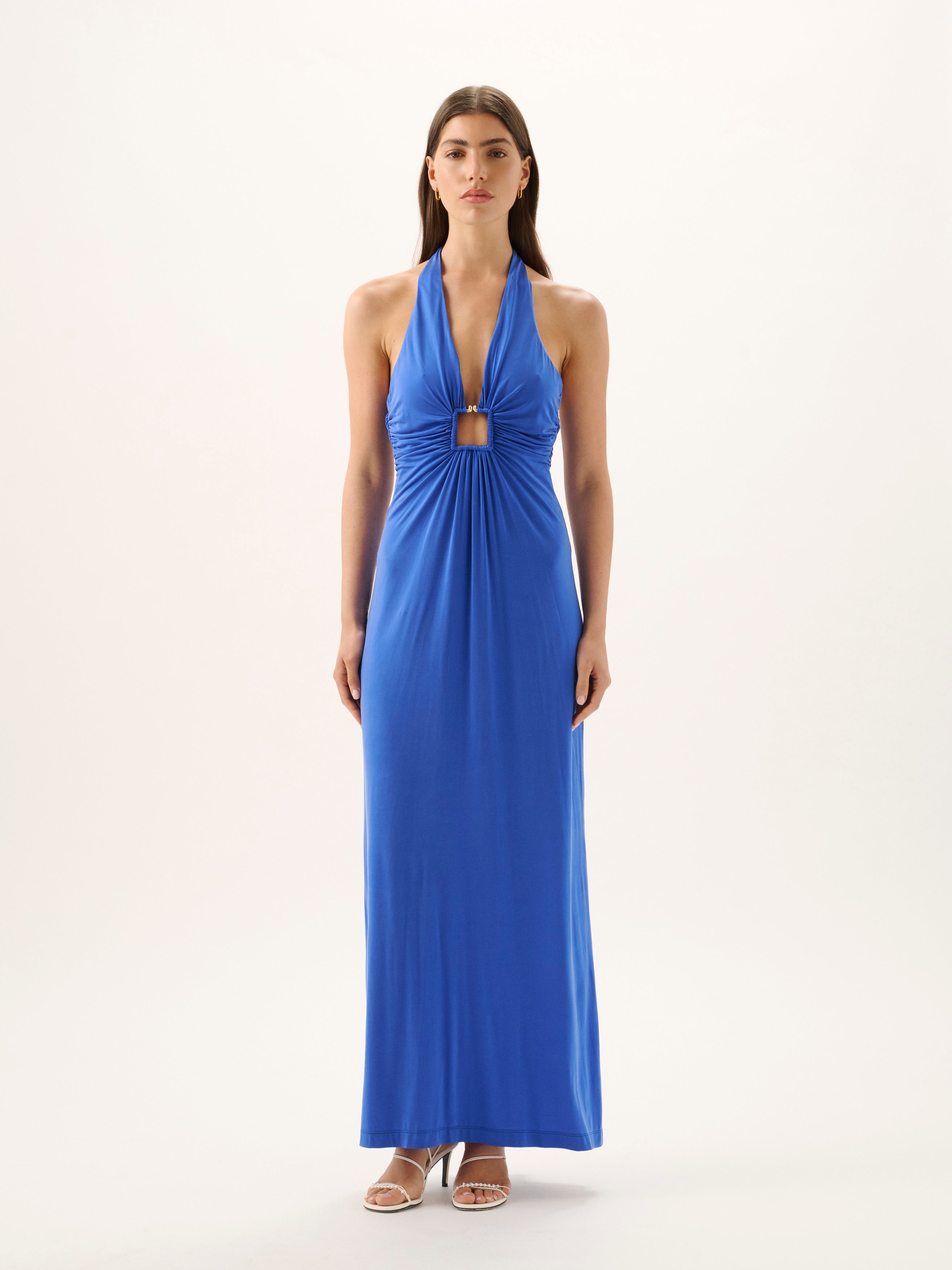 SAWYER CUPRO HALTER DRESS