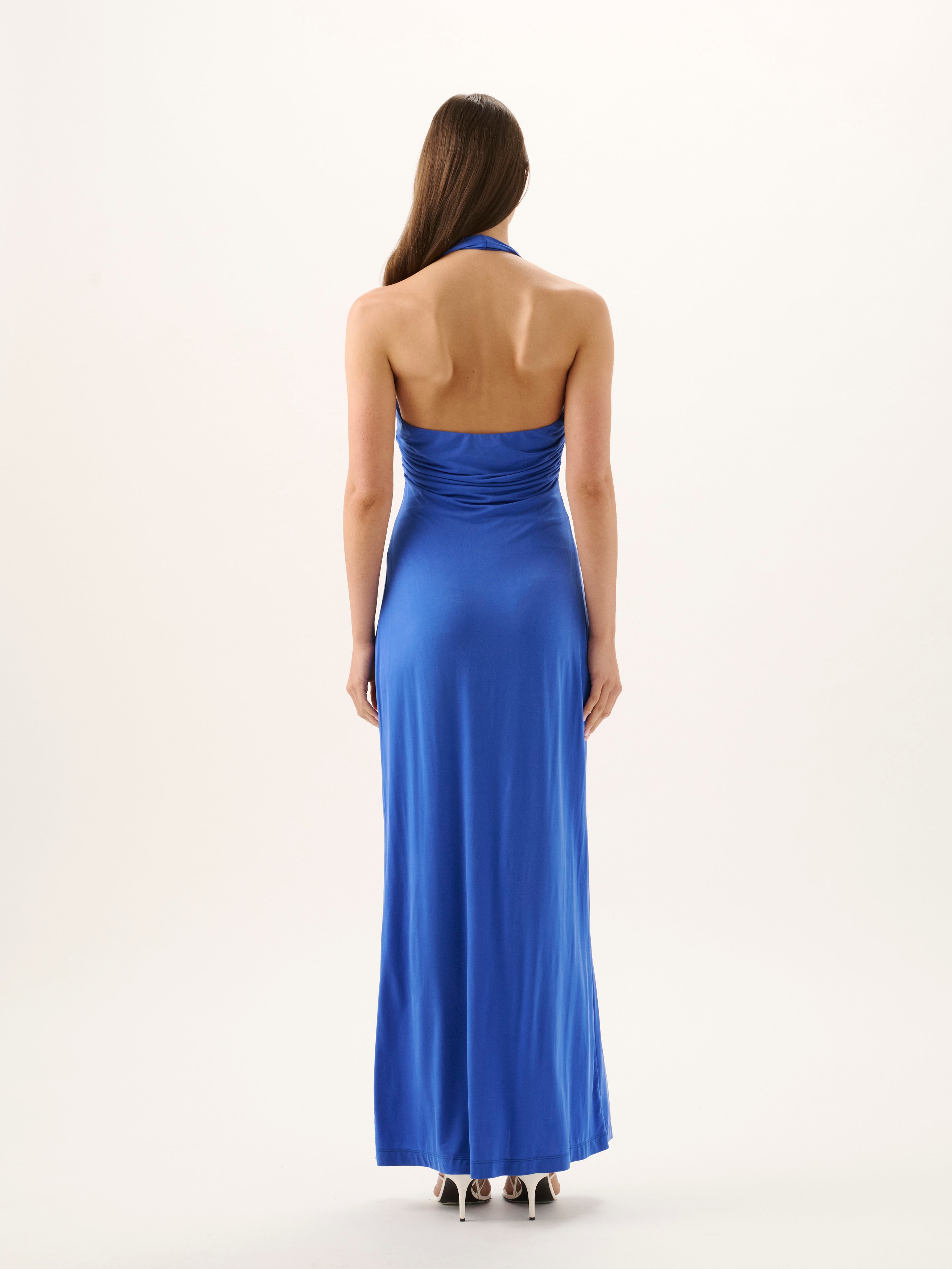 Sawyer Cupro Halter Dress