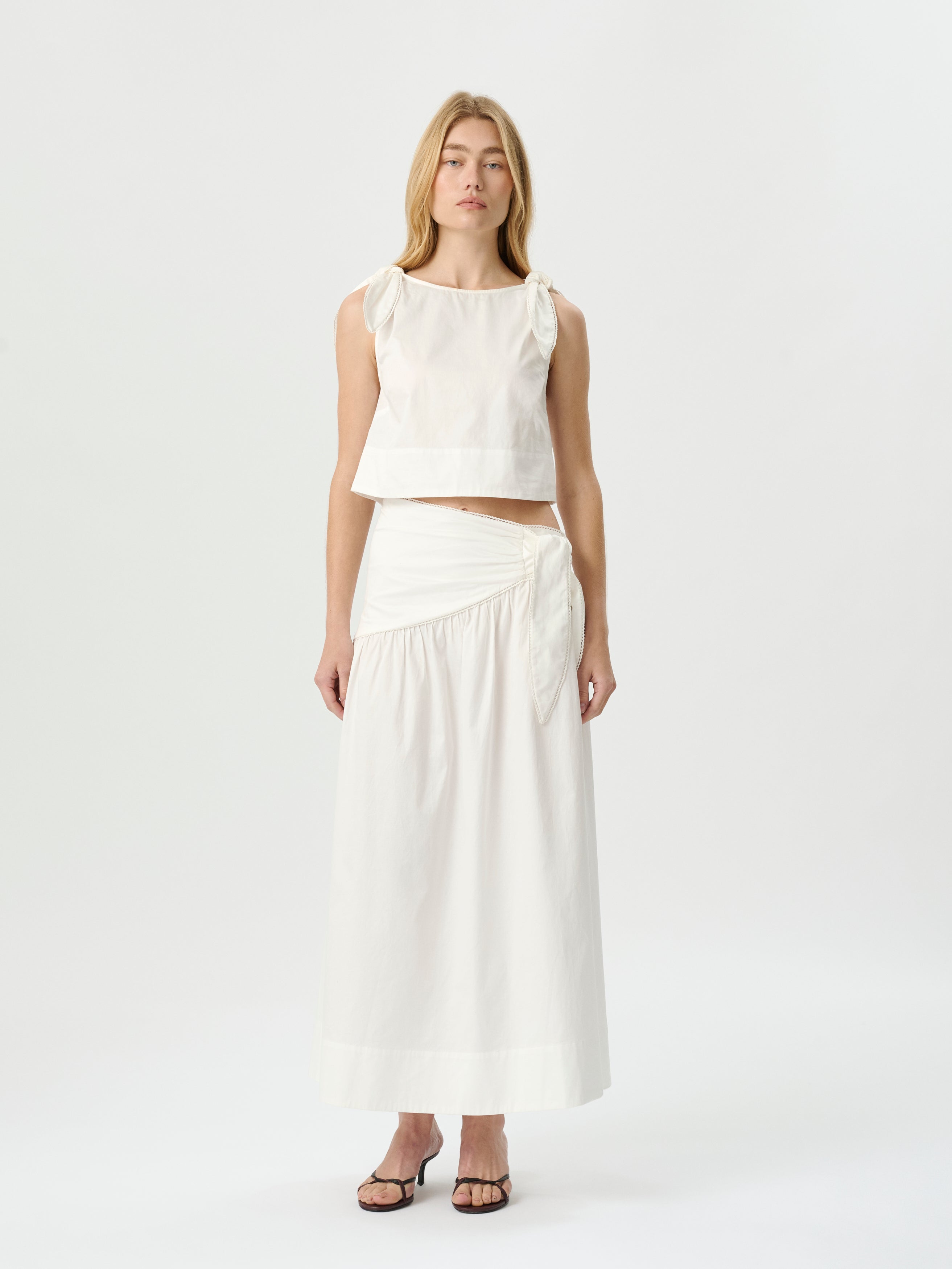 Dixie Tie Top White