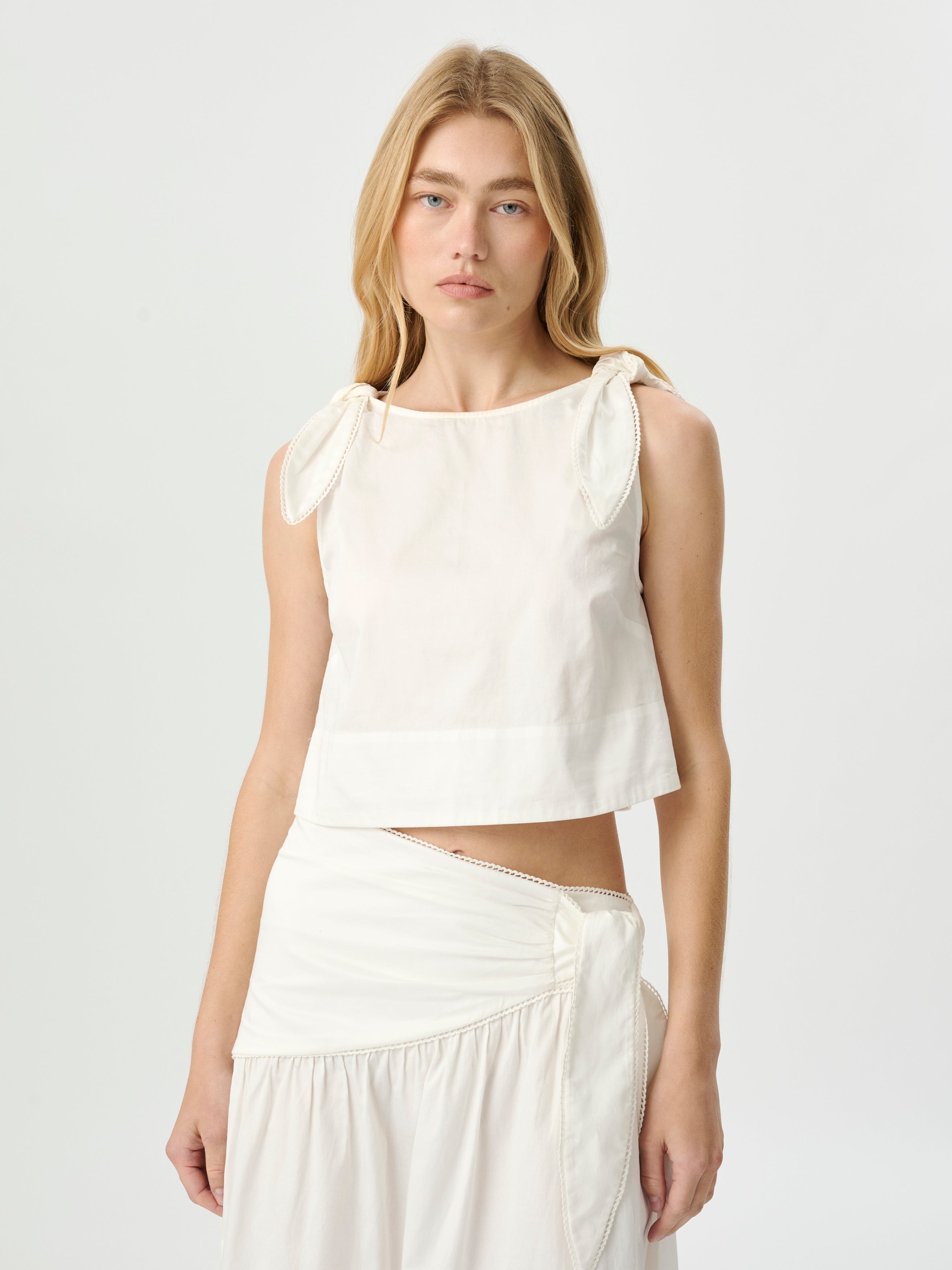 Dixie Tie Top White