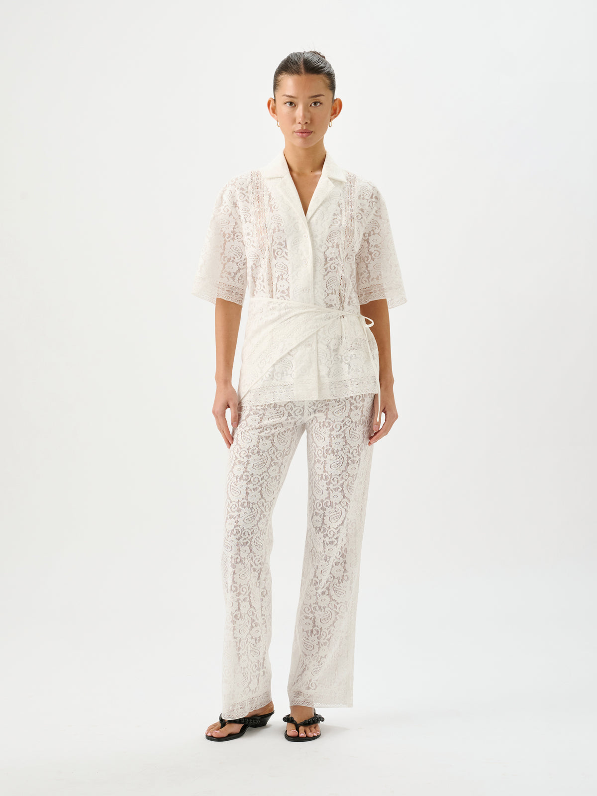 Sasha Shirt Paisley Lace