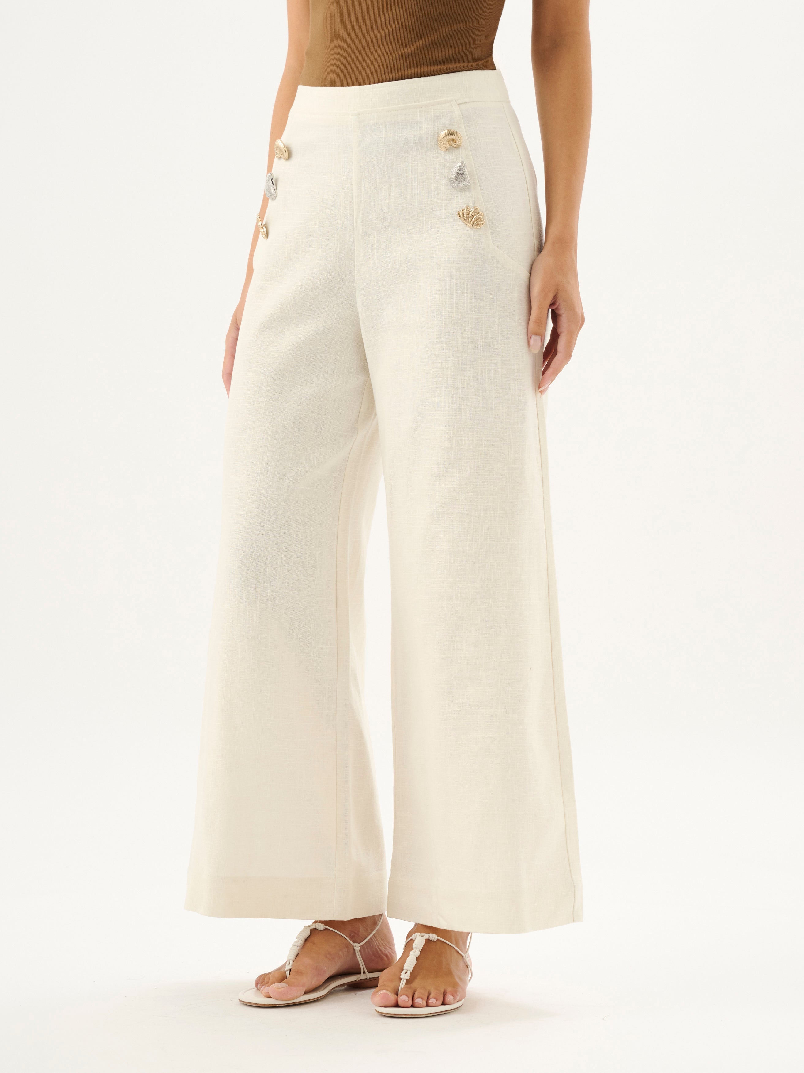 WAVERLY PANT | ECRU