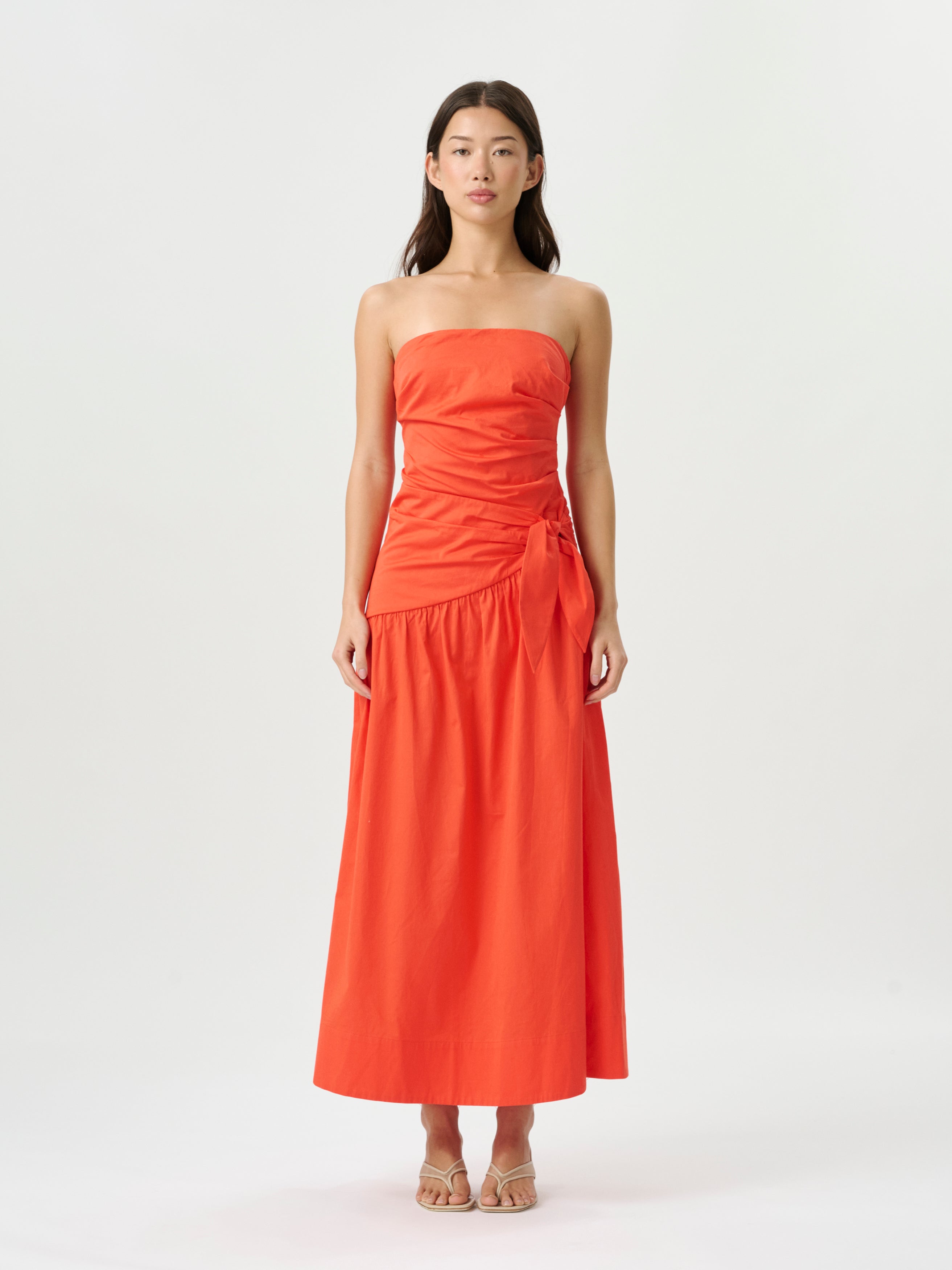 Rene Tie Dress Poppy