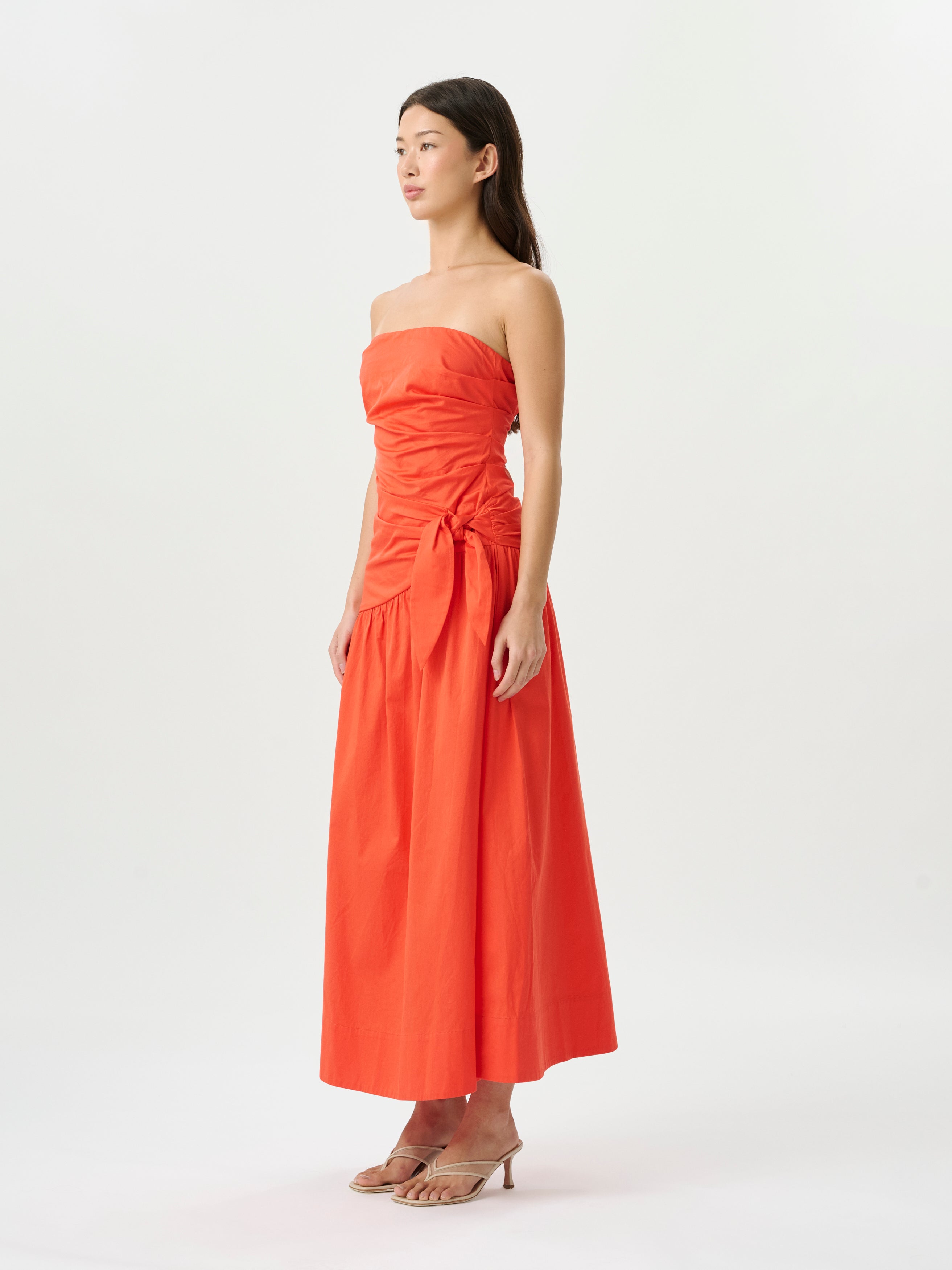 Rene Tie Dress Poppy