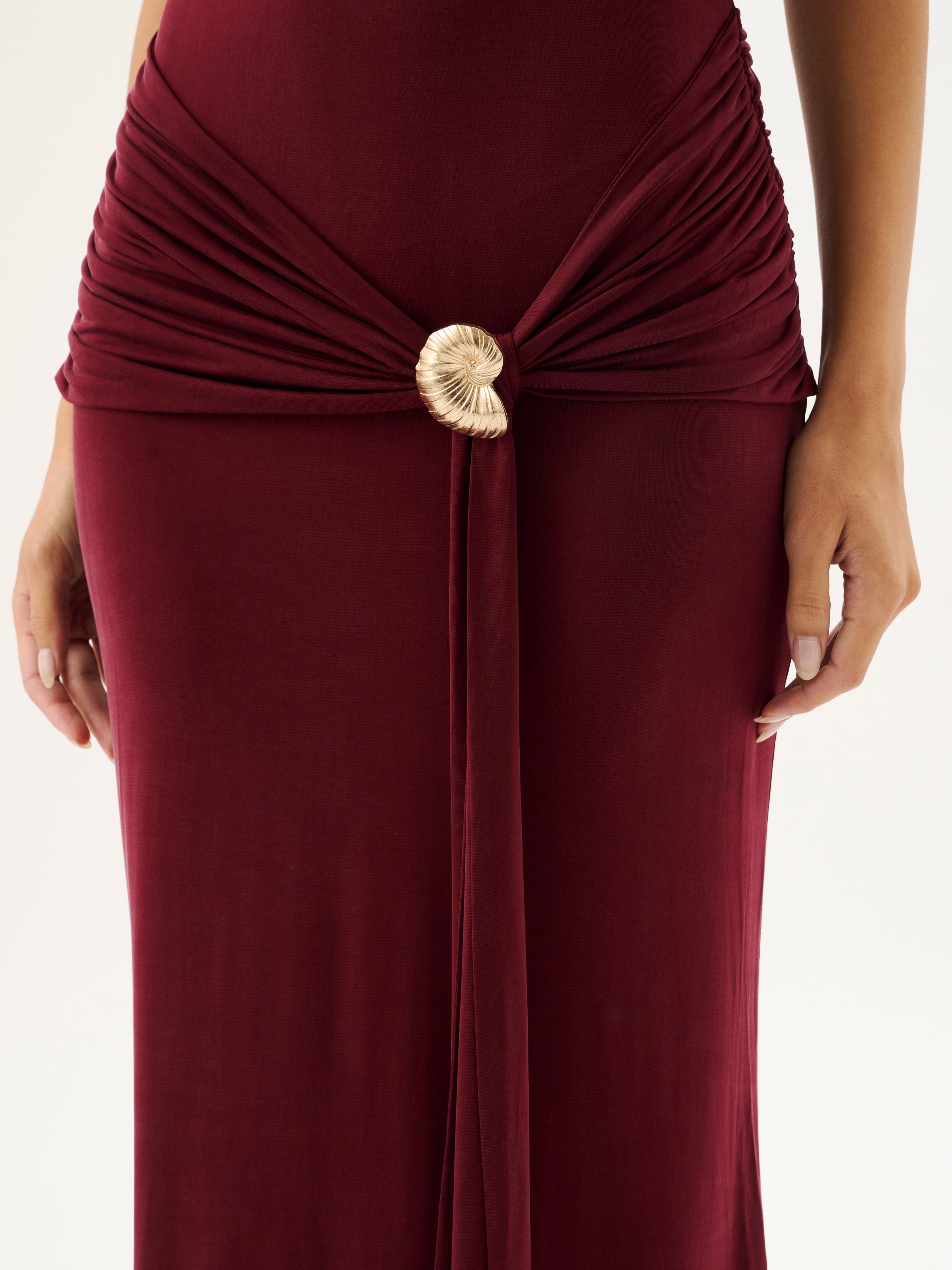 JULIETTA HALTER DRESS | SANGRIA