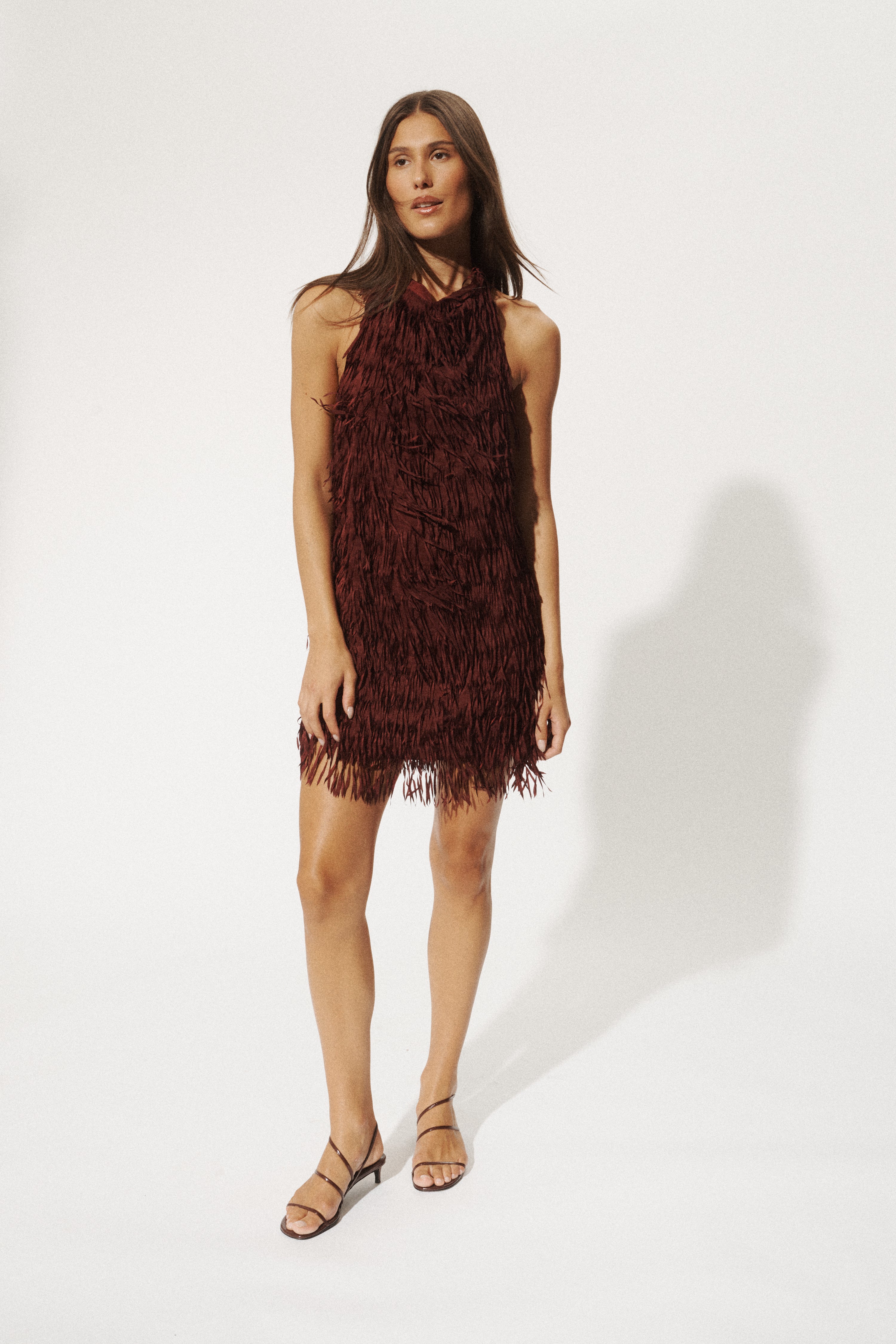 RAFAELLA FRINGE DRESS | SANGRIA