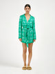 Roame Zelda Mini Dress Bandana Emerald Green