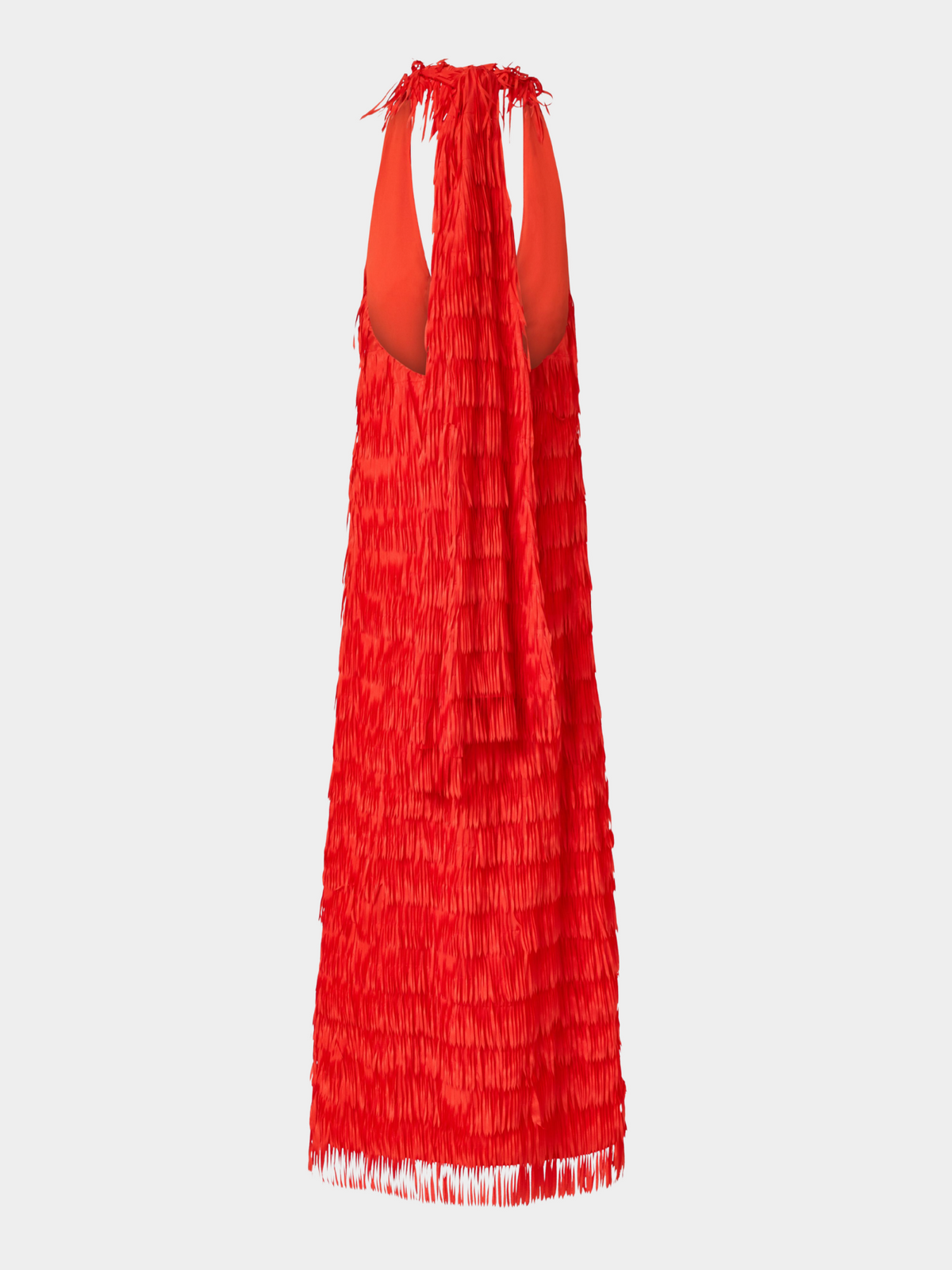 Ischia Fringe Dress Flame