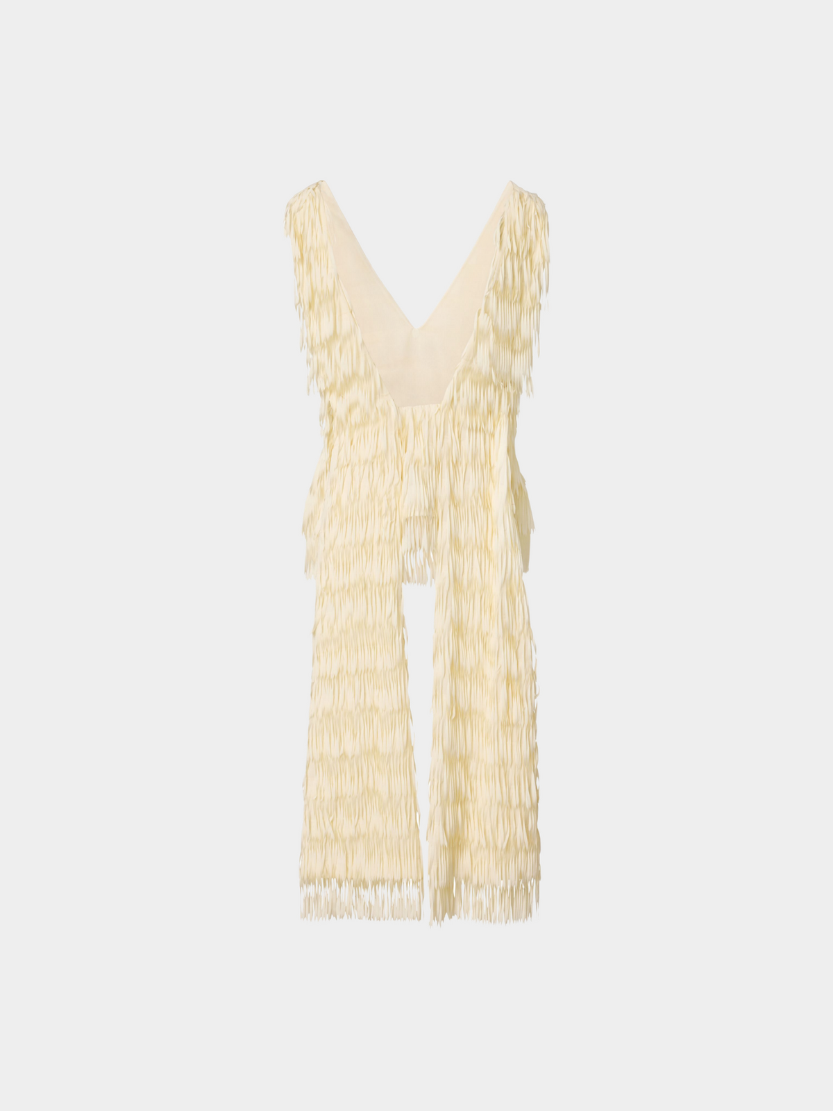 Ischia Fringe Top Ivory