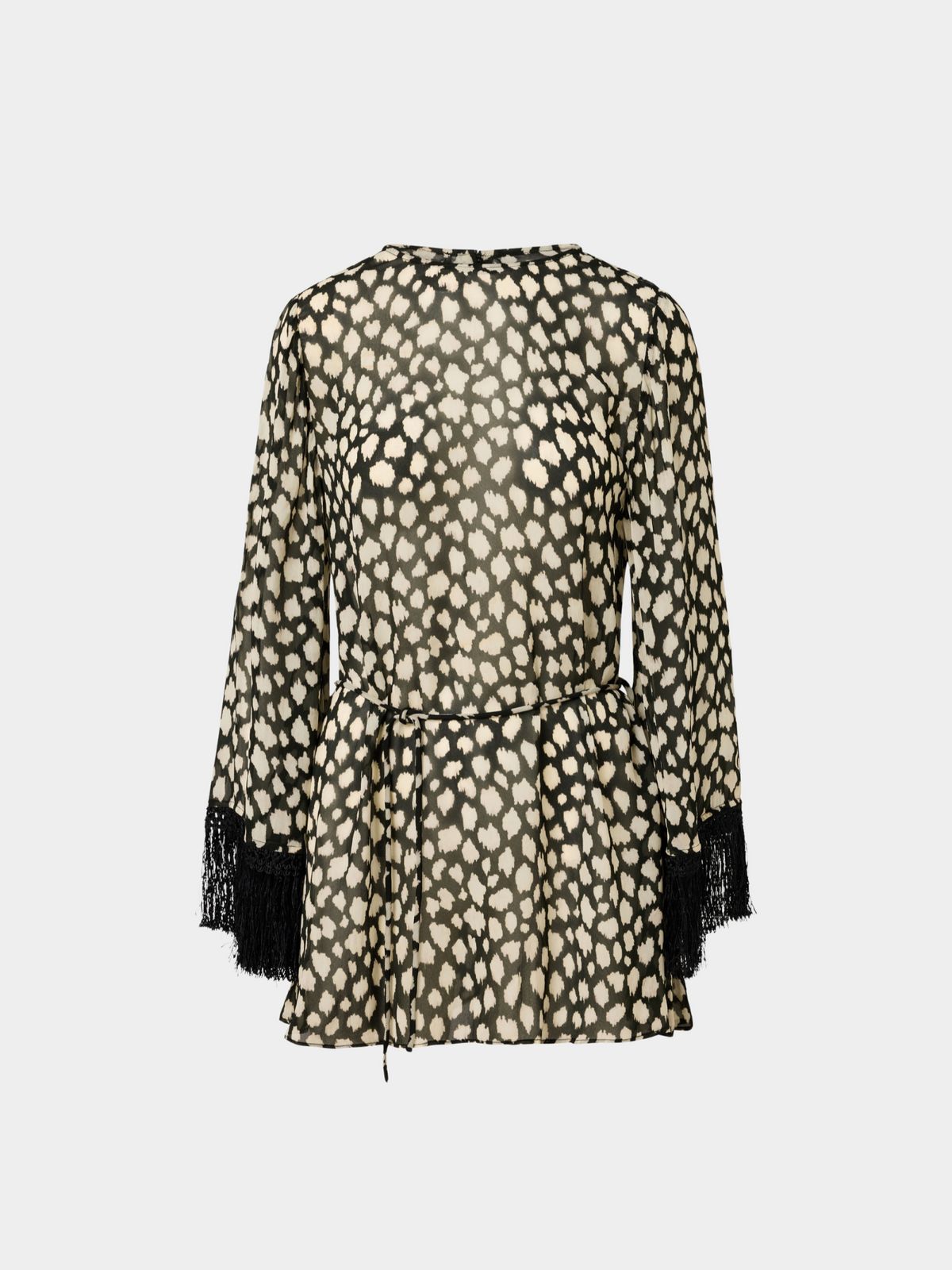 Pandora Fringe Dress Sauvage Noir