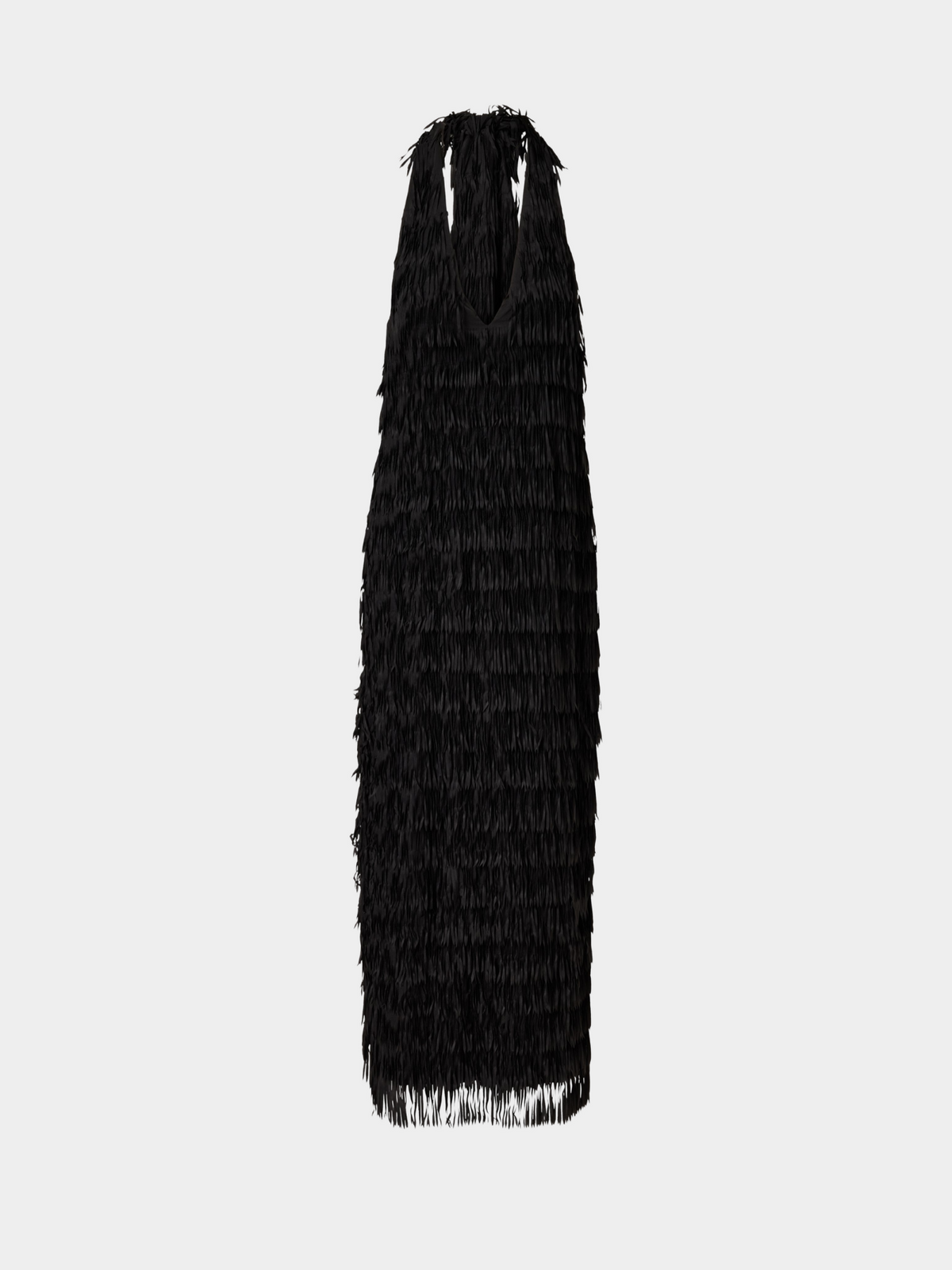Ischia Fringe Dress Black