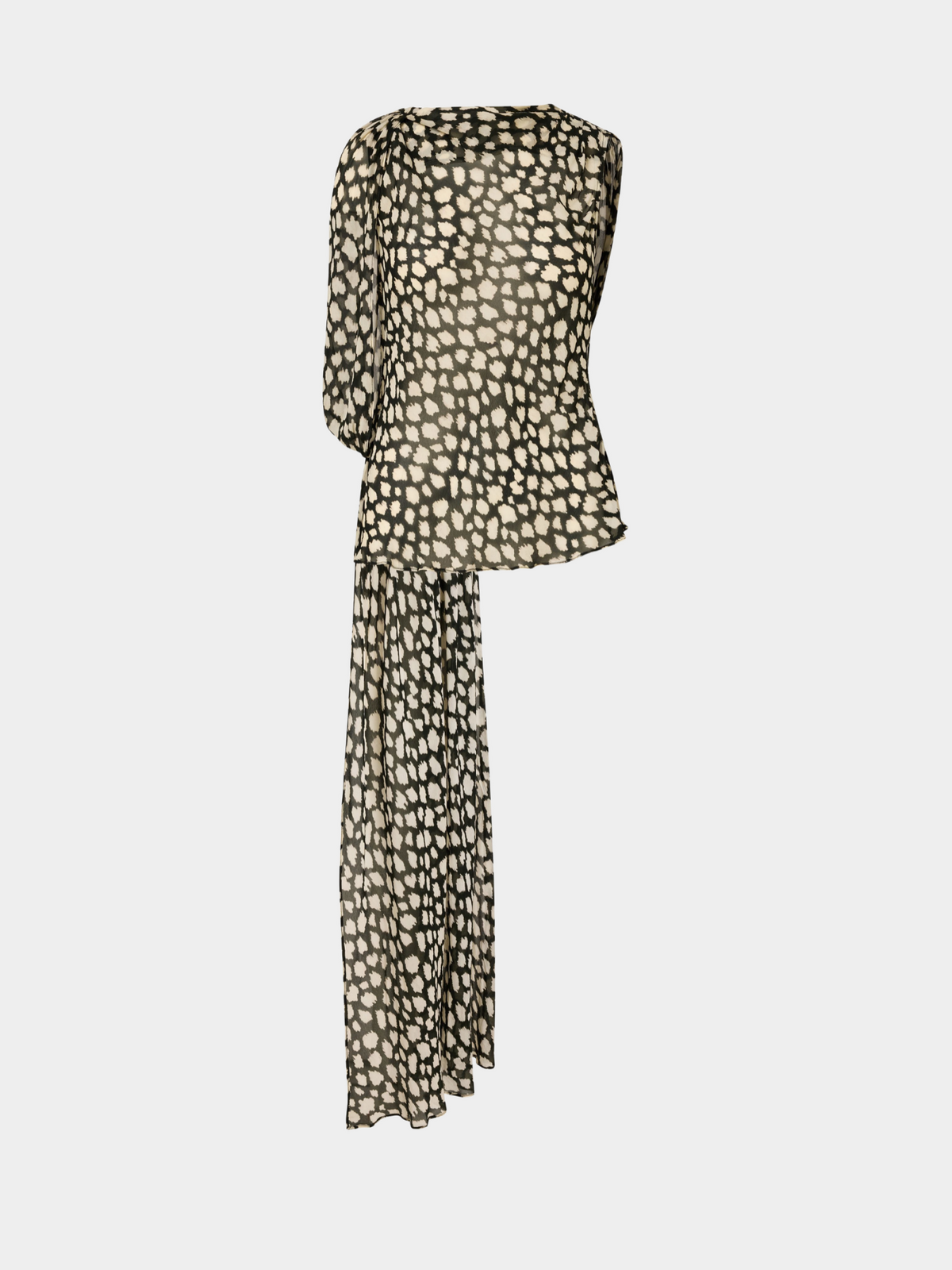 Fallon Drape Top Sauvage Noir
