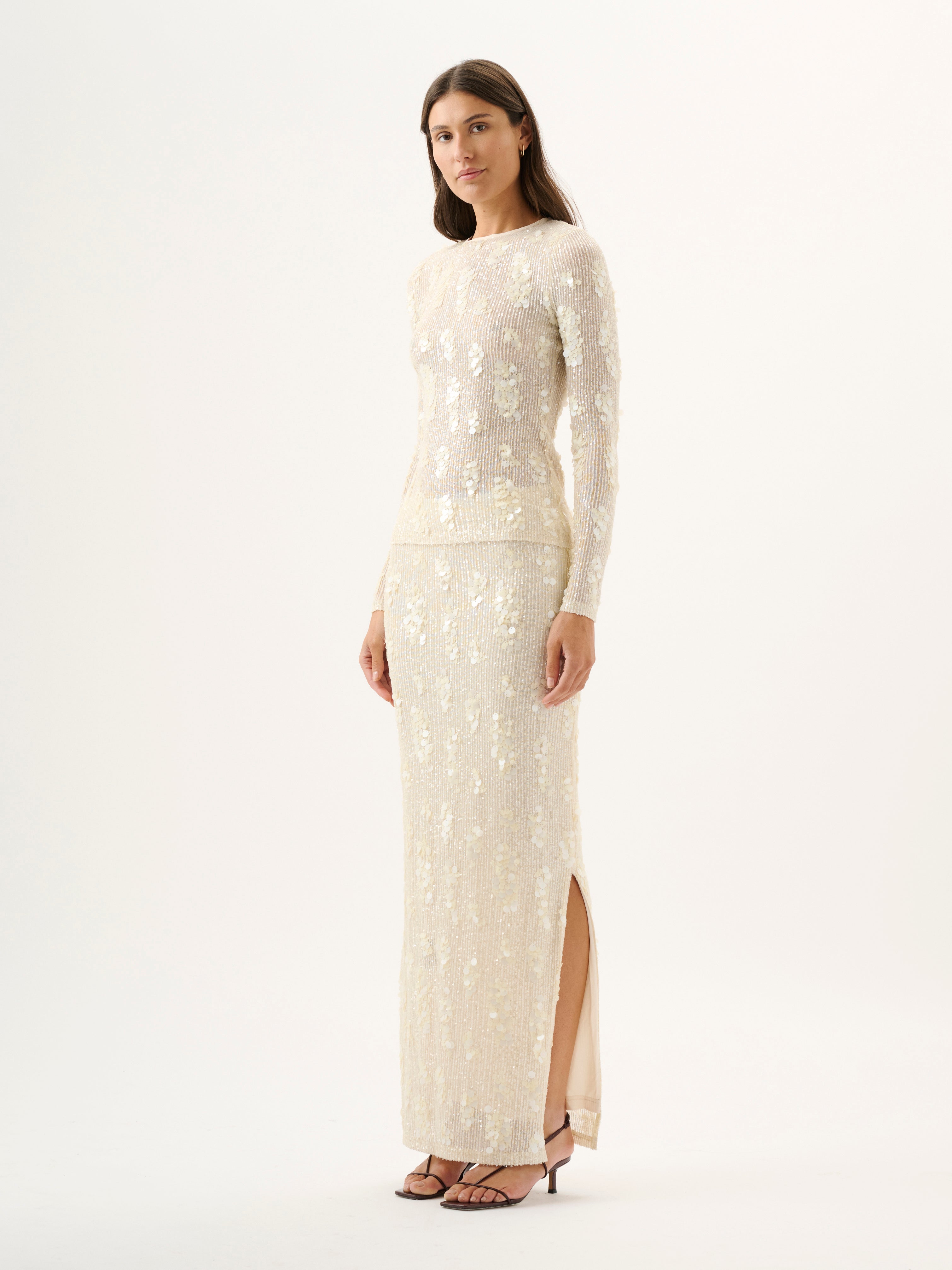 CARMINE TOP | IVORY SEQUIN