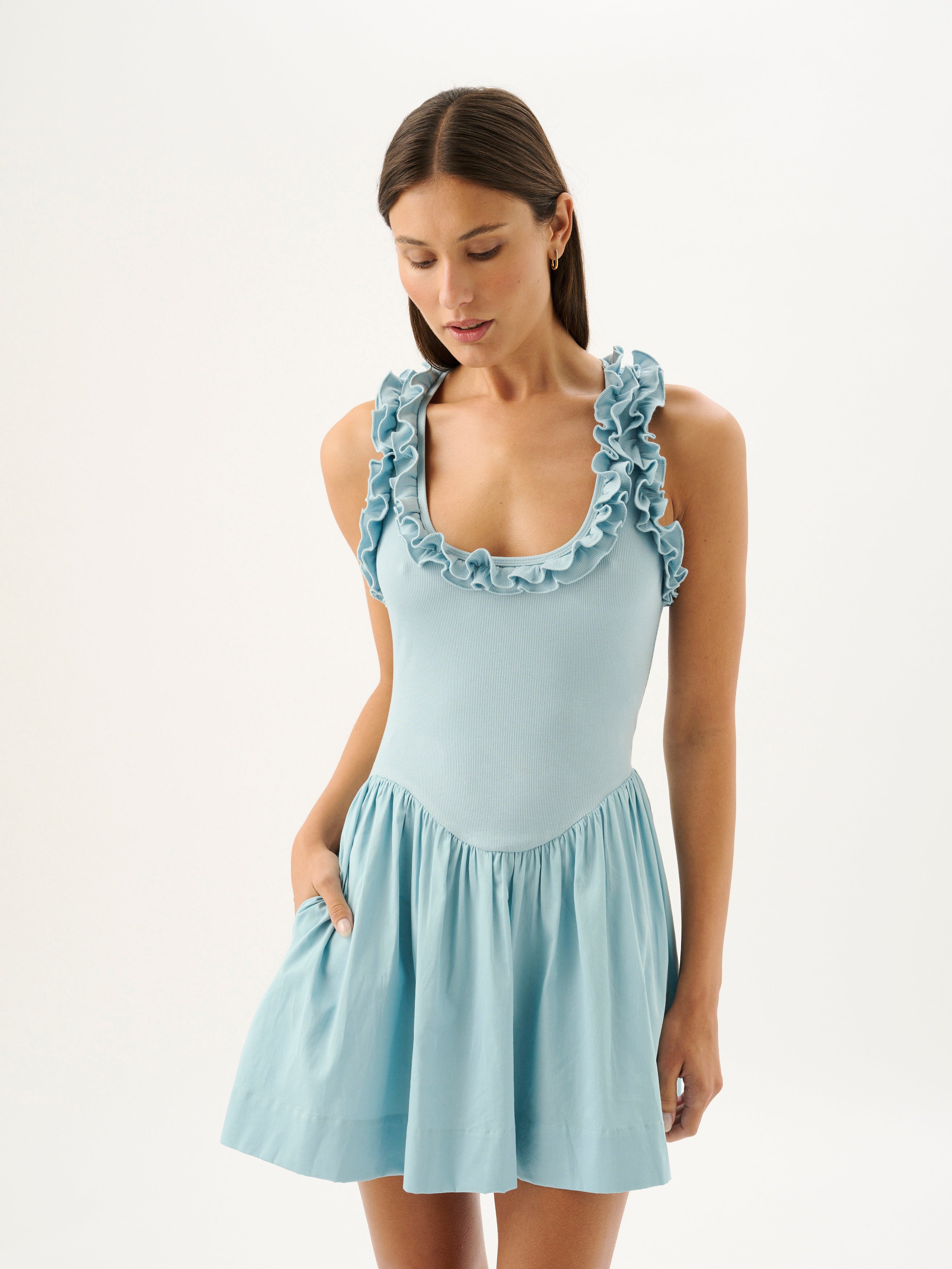 PALOMA MINI DRESS | MARINE BLUE