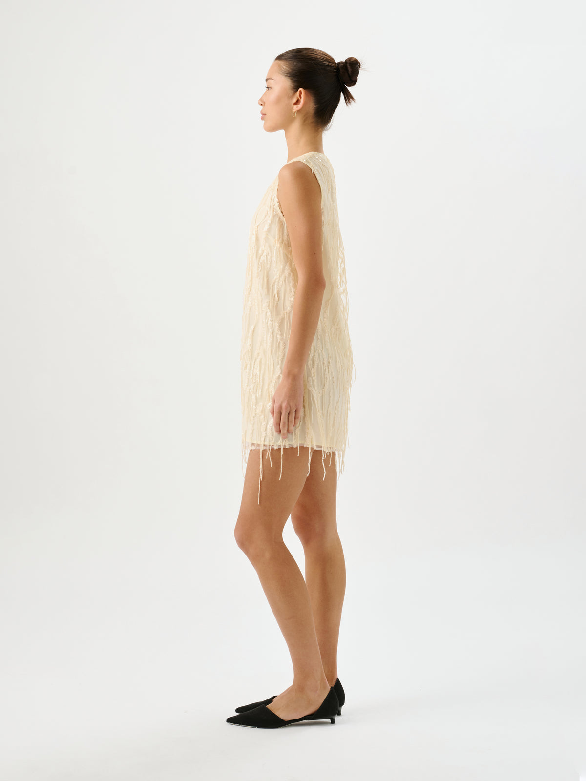 Eloise Sequin Dress Ivory