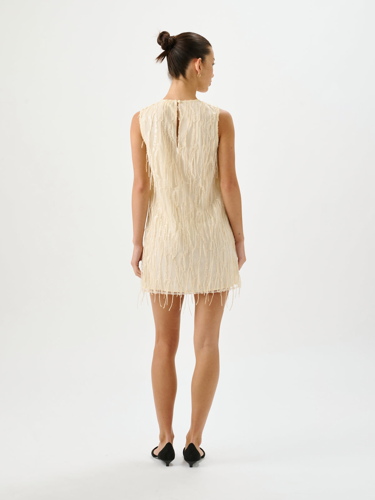 Eloise Sequin Dress Ivory