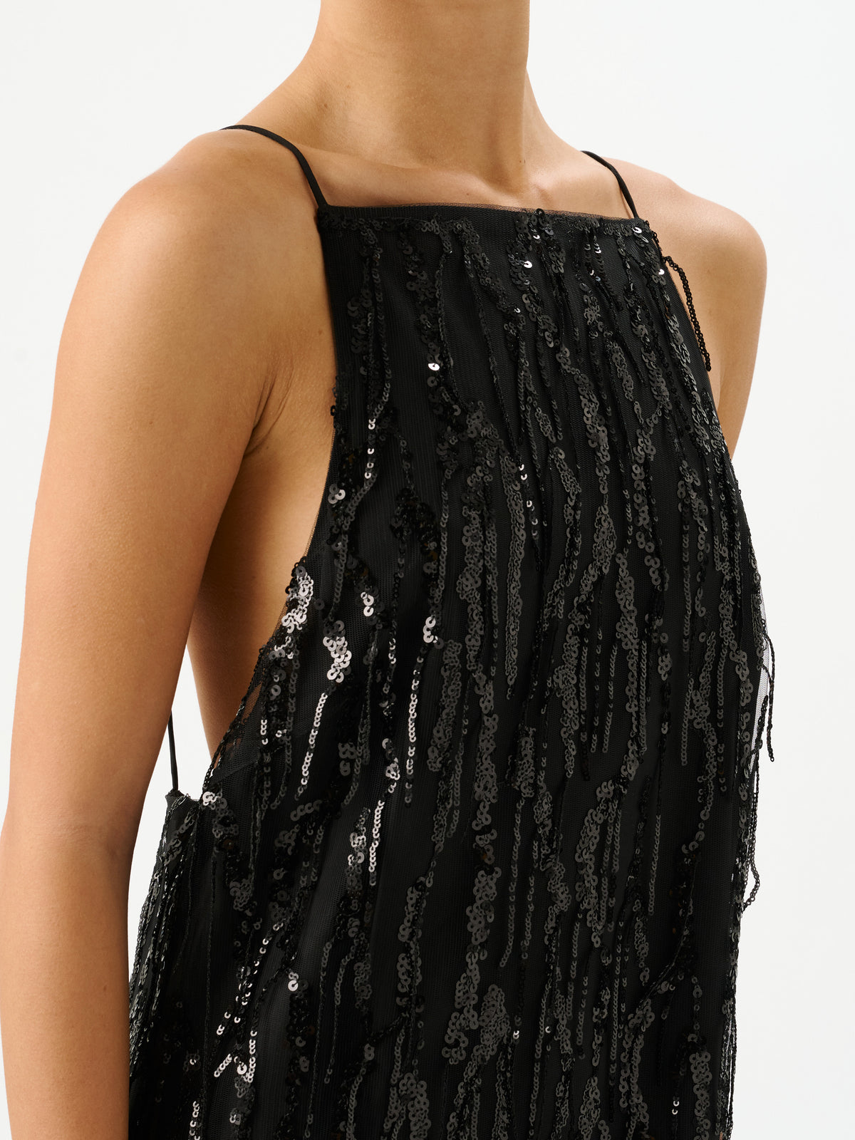 Tasmin Sequin Dress Black