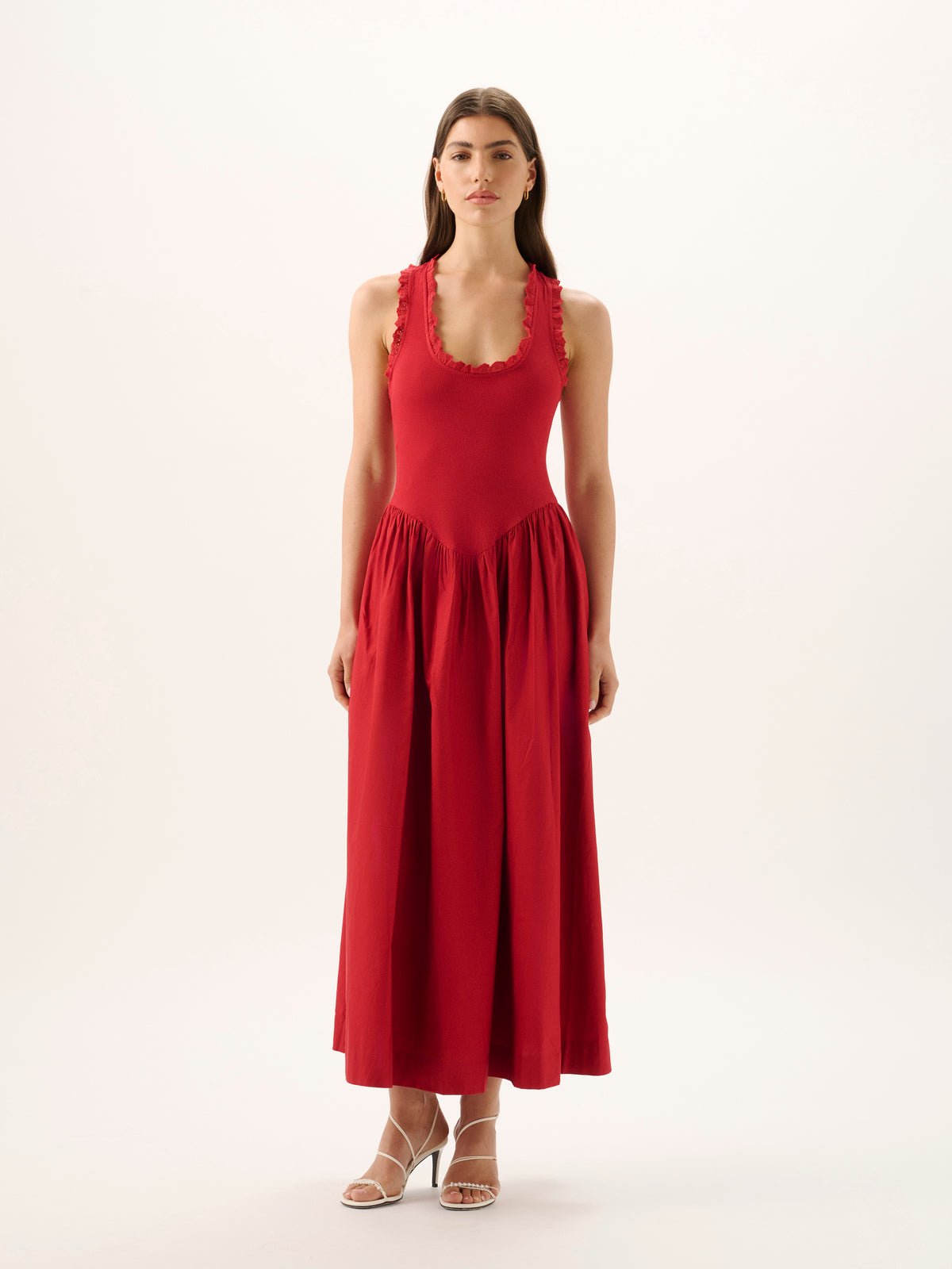 Lucy Rib Maxi Dress | Pomegranate