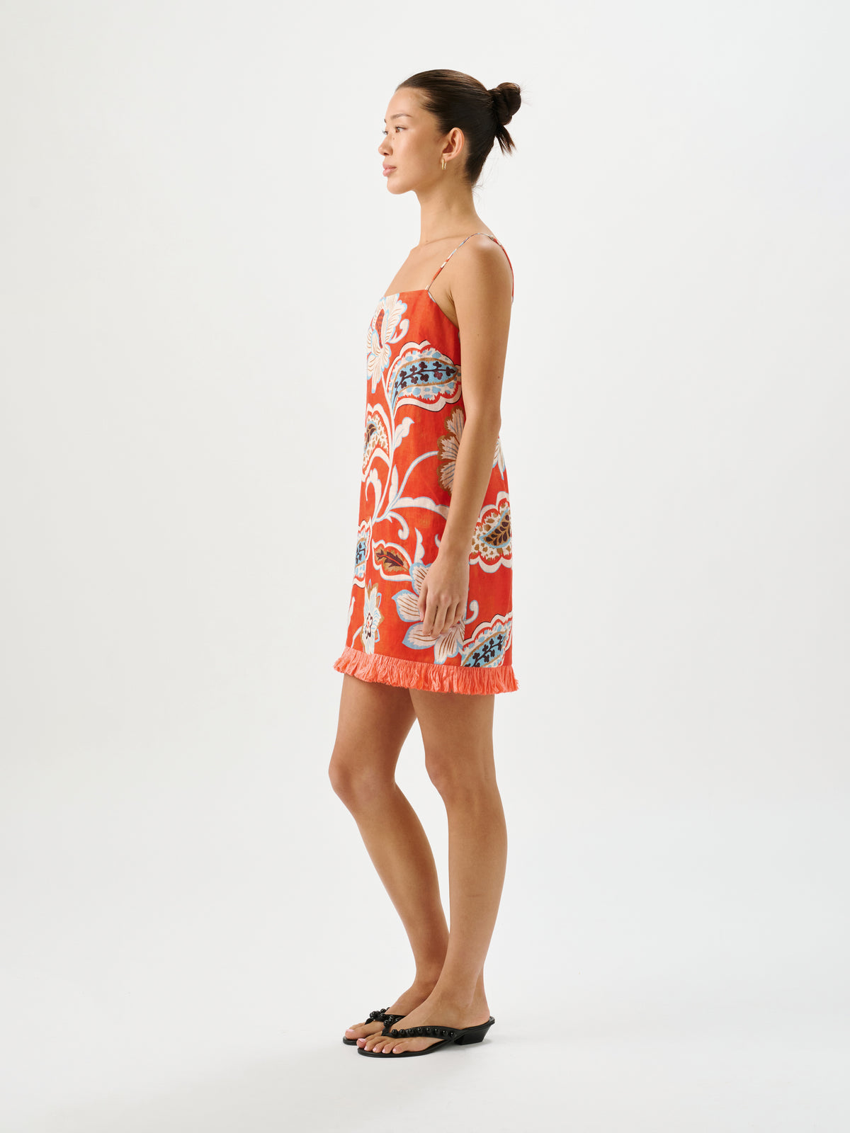 Willa Fringe Dress Paradiso Chintz
