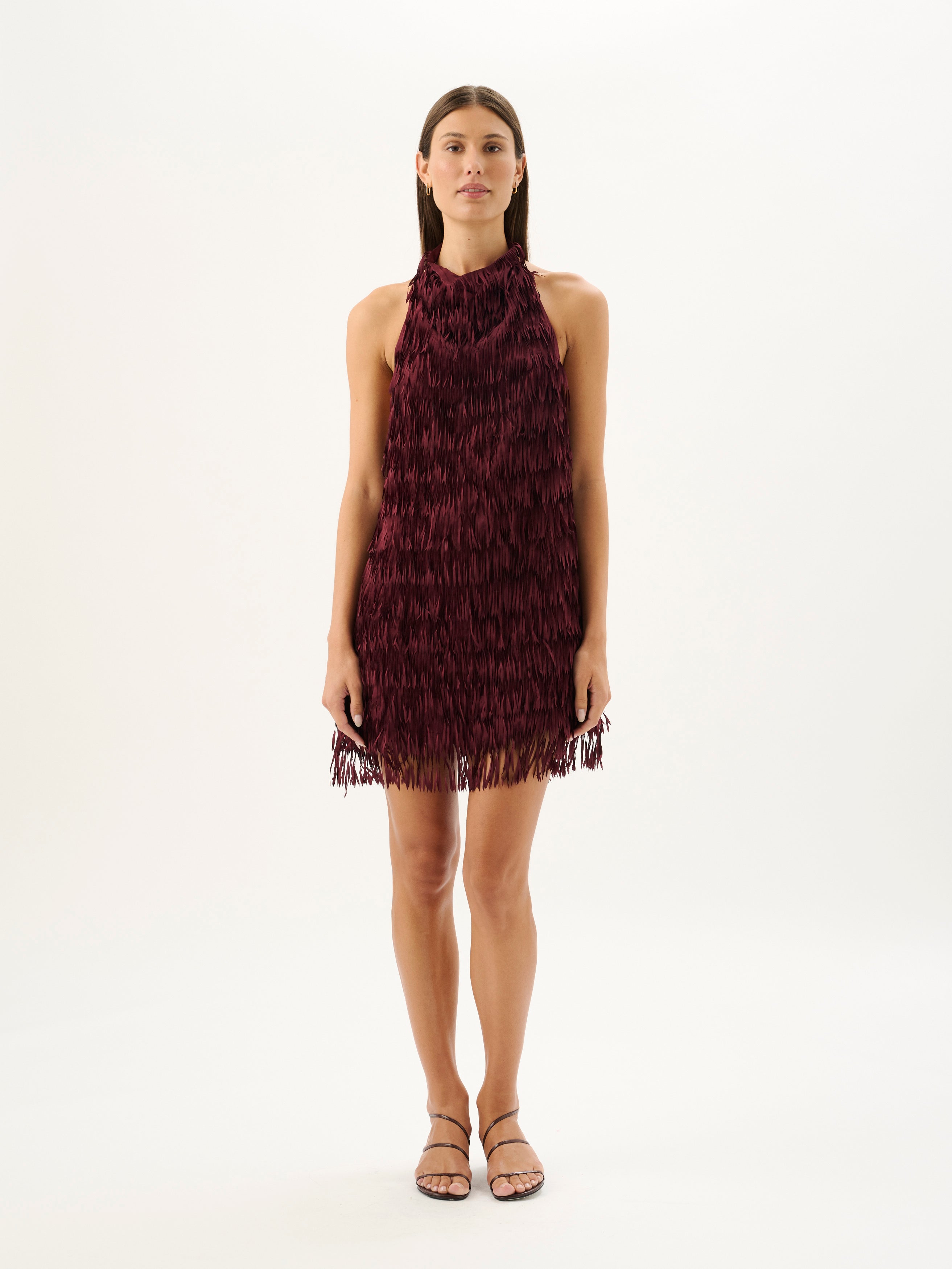 RAFAELLA FRINGE DRESS | SANGRIA
