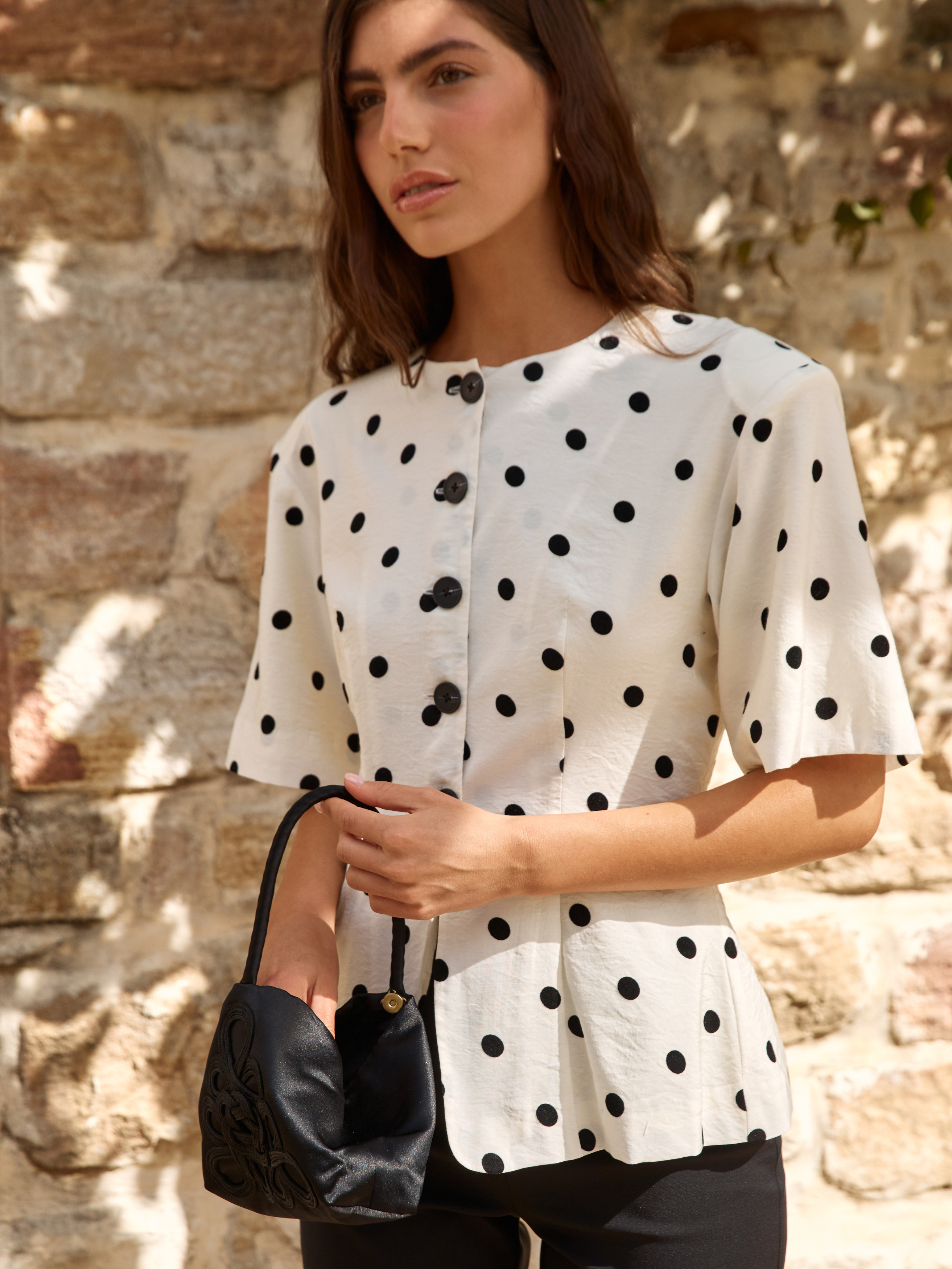 Janis Top Heirloom Dot