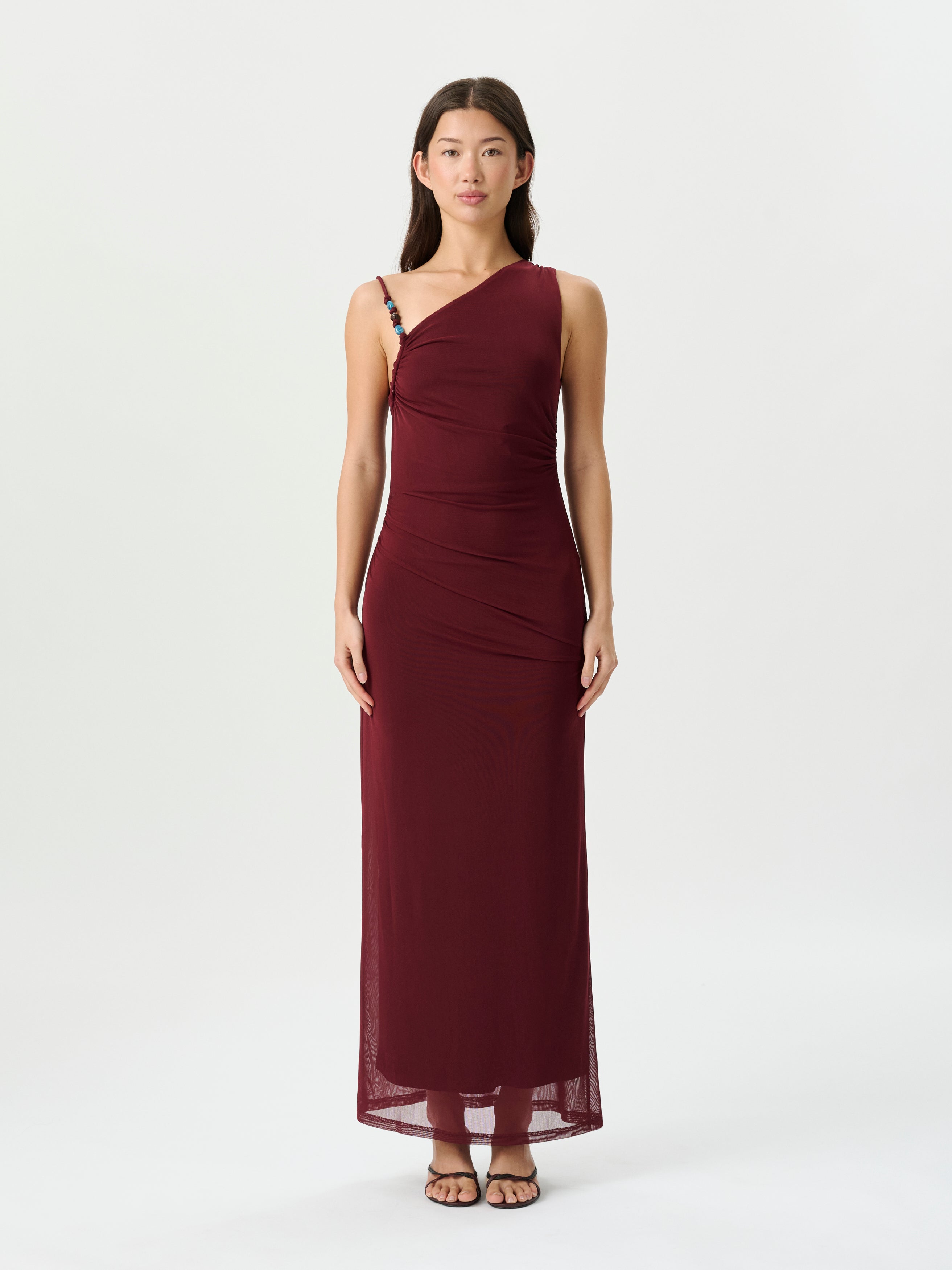 Ember Mesh Dress Mulberry