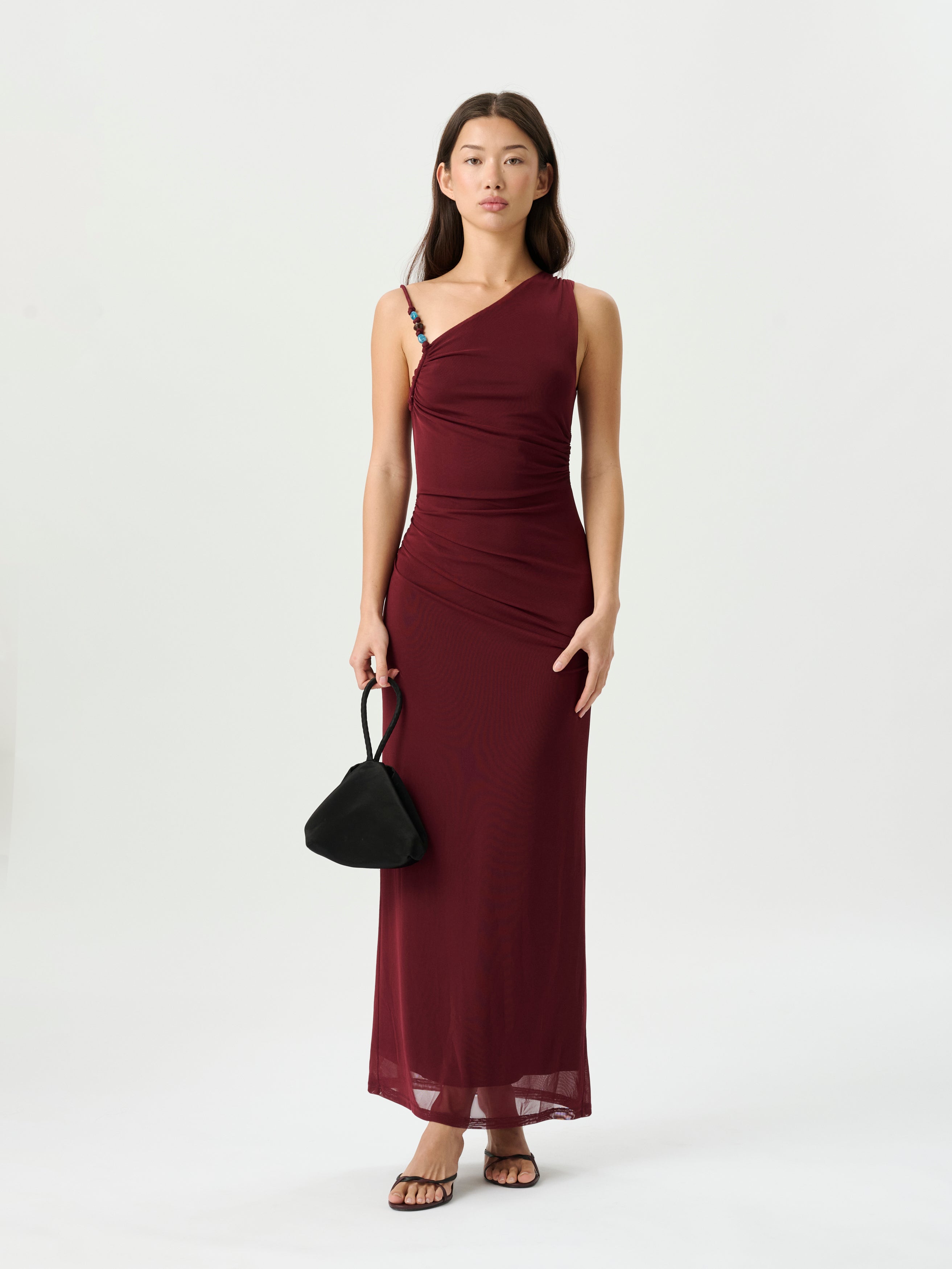 Ember Mesh Dress Mulberry