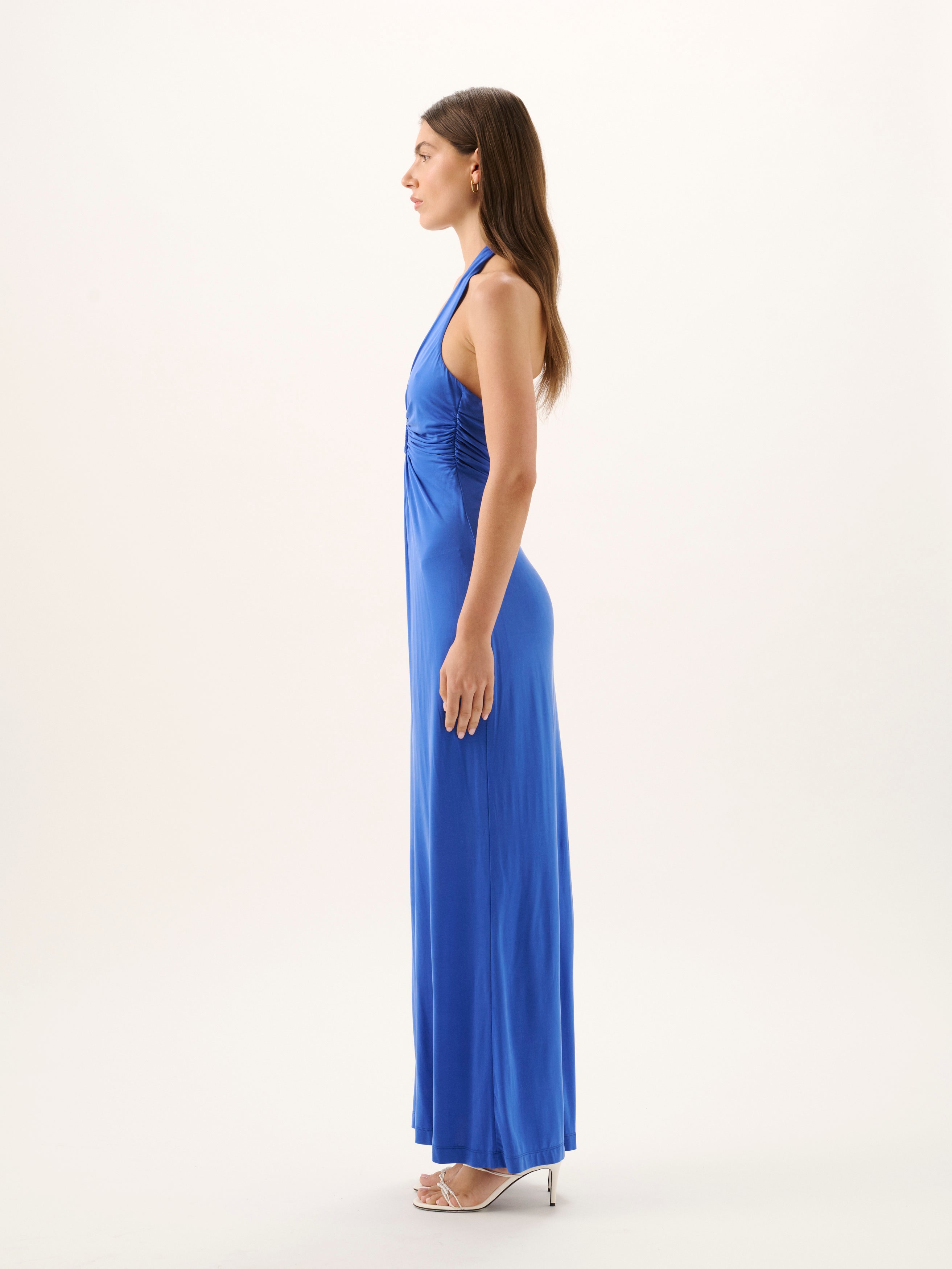 Sawyer Cupro Halter Dress