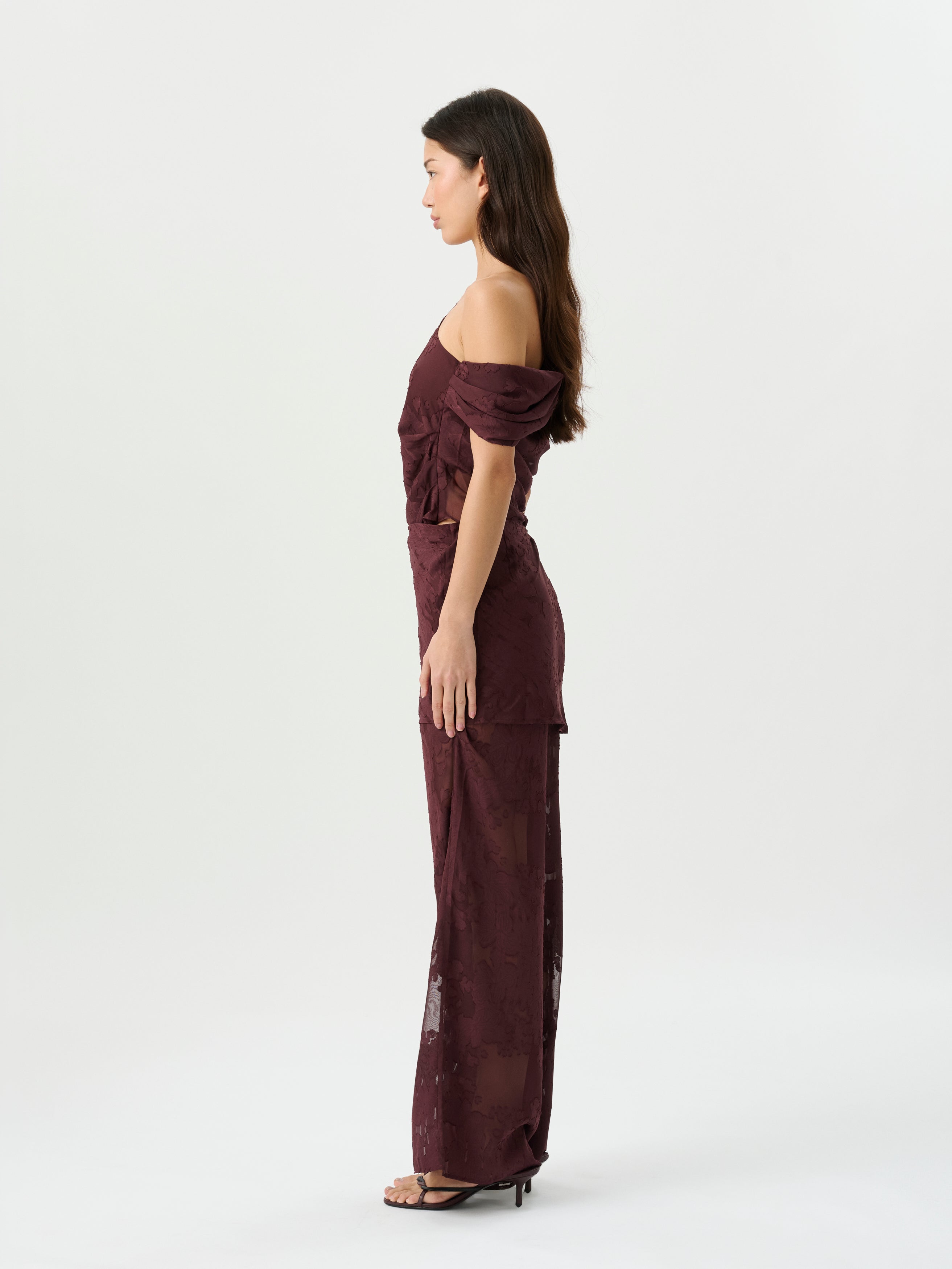 Tallow Pant Mulburry Jacquard