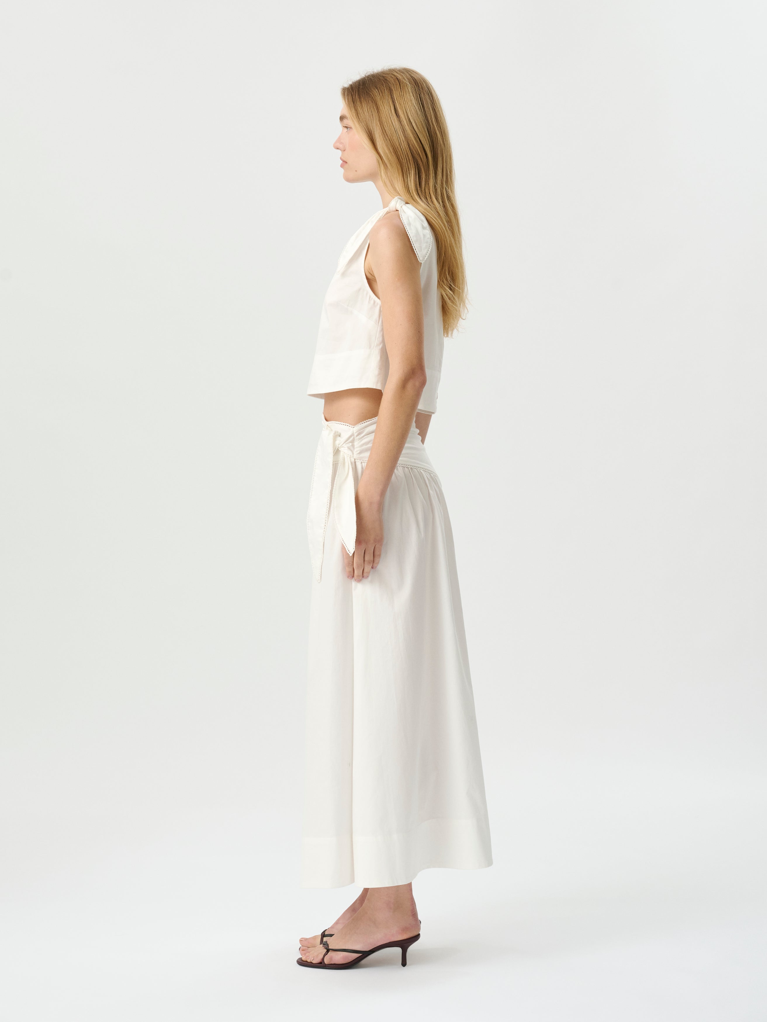 Dixie Tie Top White