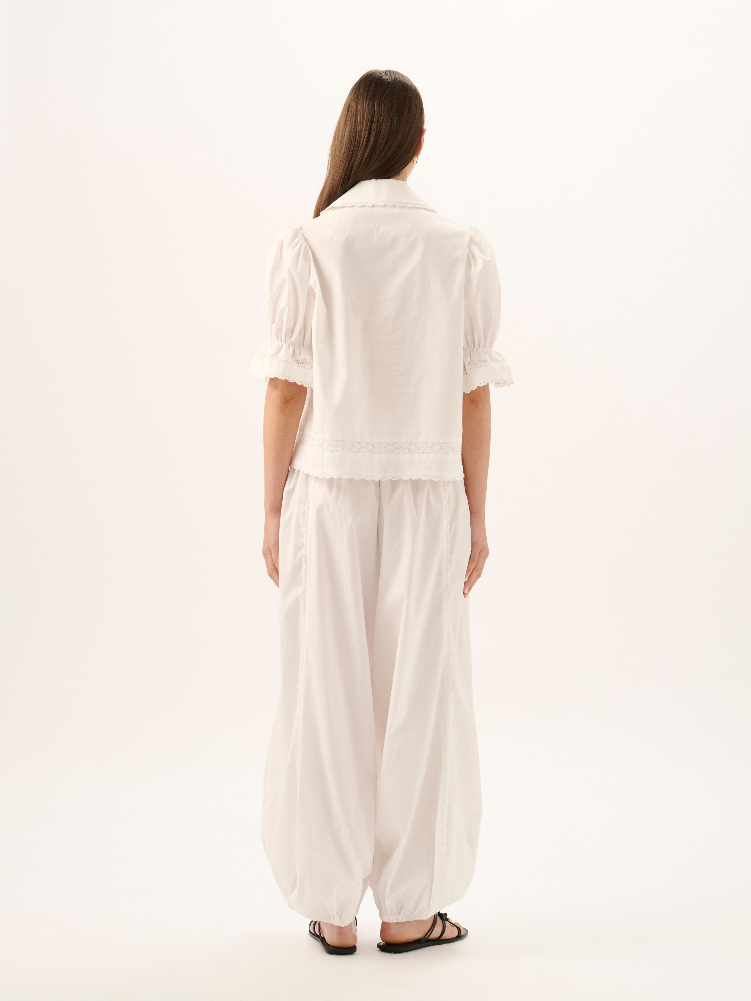 MAISIE TIE SHIRT | WHITE