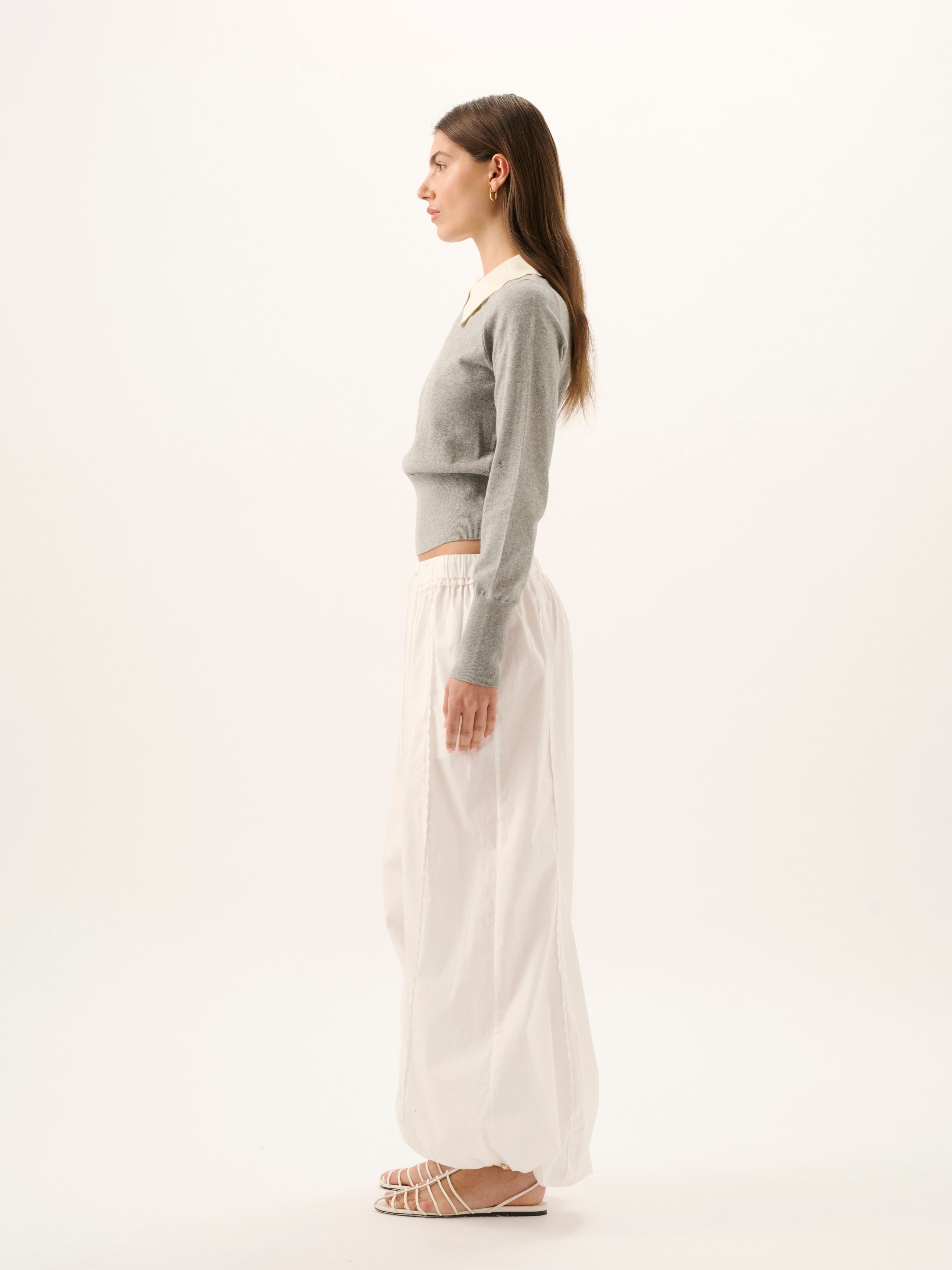 GRACIE KNIT TOP | GREY MARLE