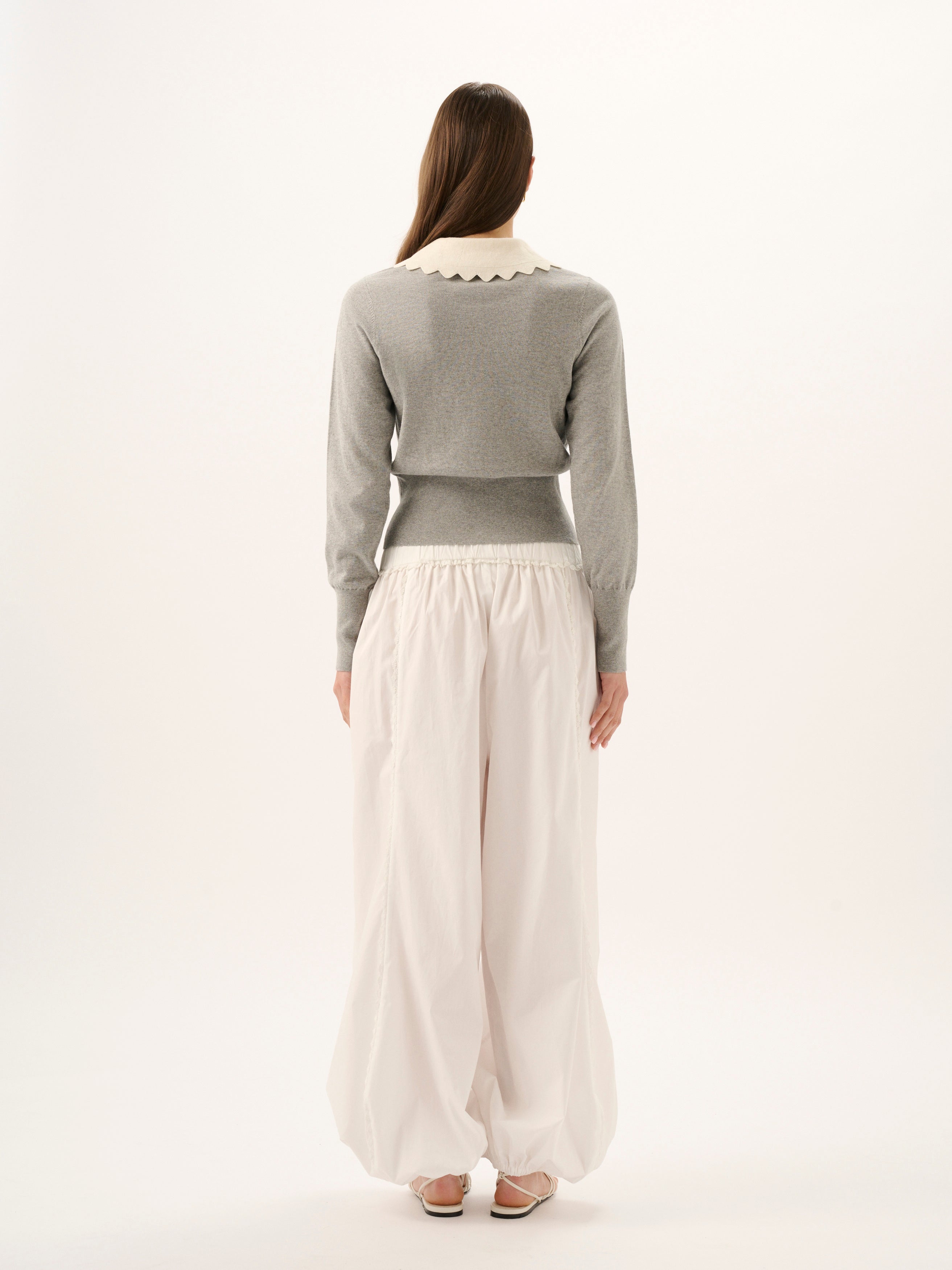 GRACIE KNIT TOP | GREY MARLE