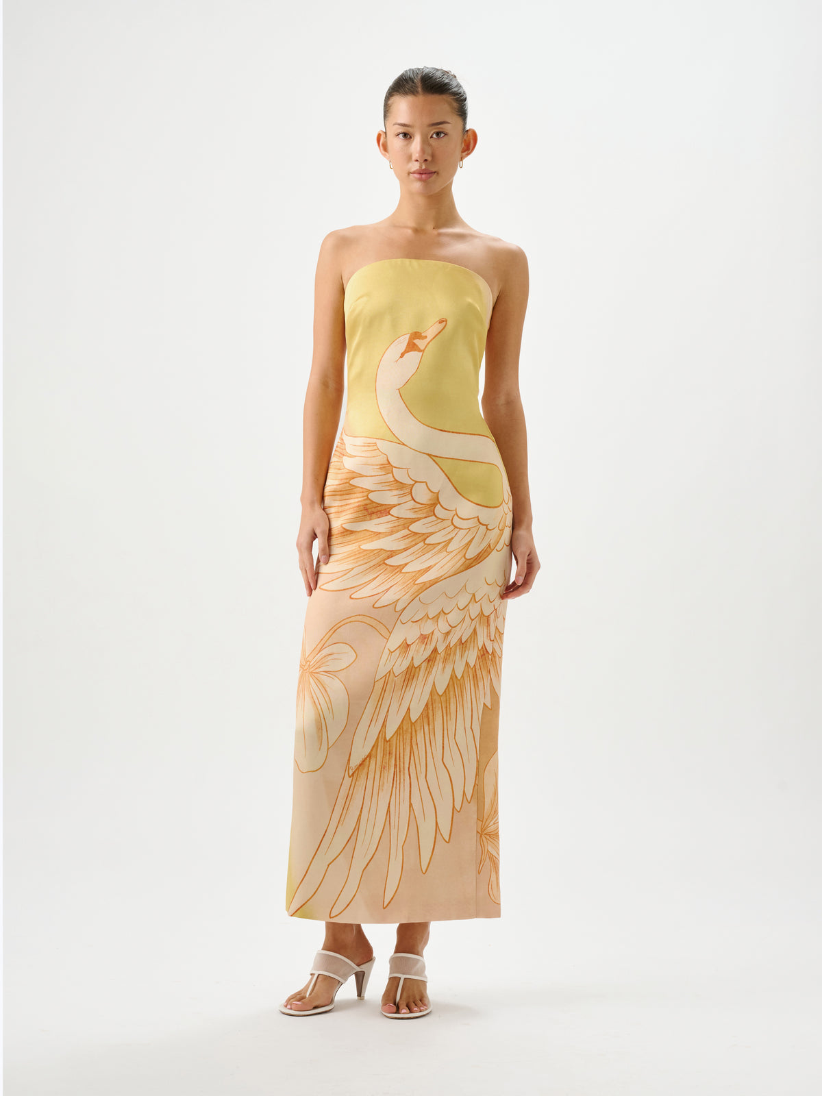 Pascal Strapless Dress Plume