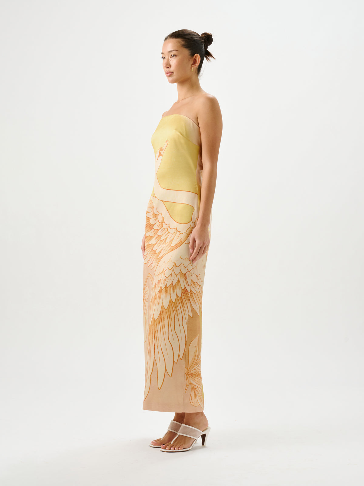 Pascal Strapless Dress Plume