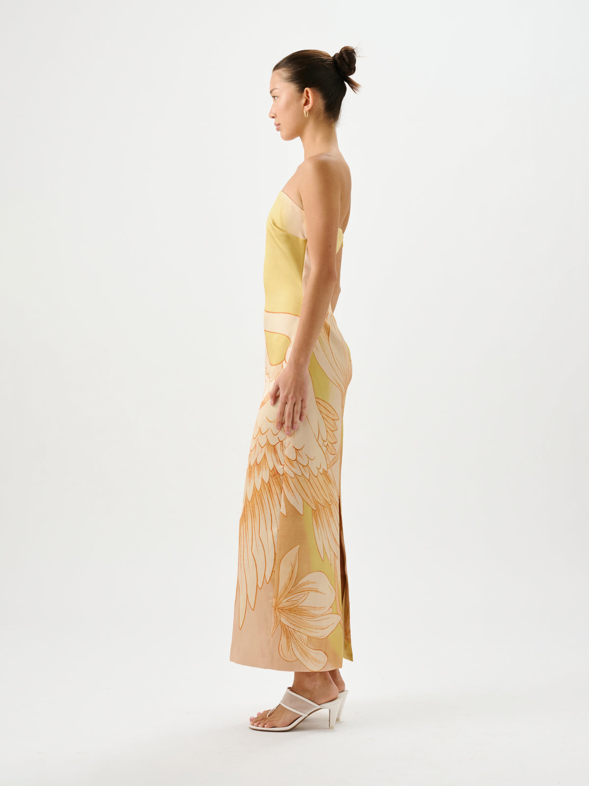 Pascal Strapless Dress Plume