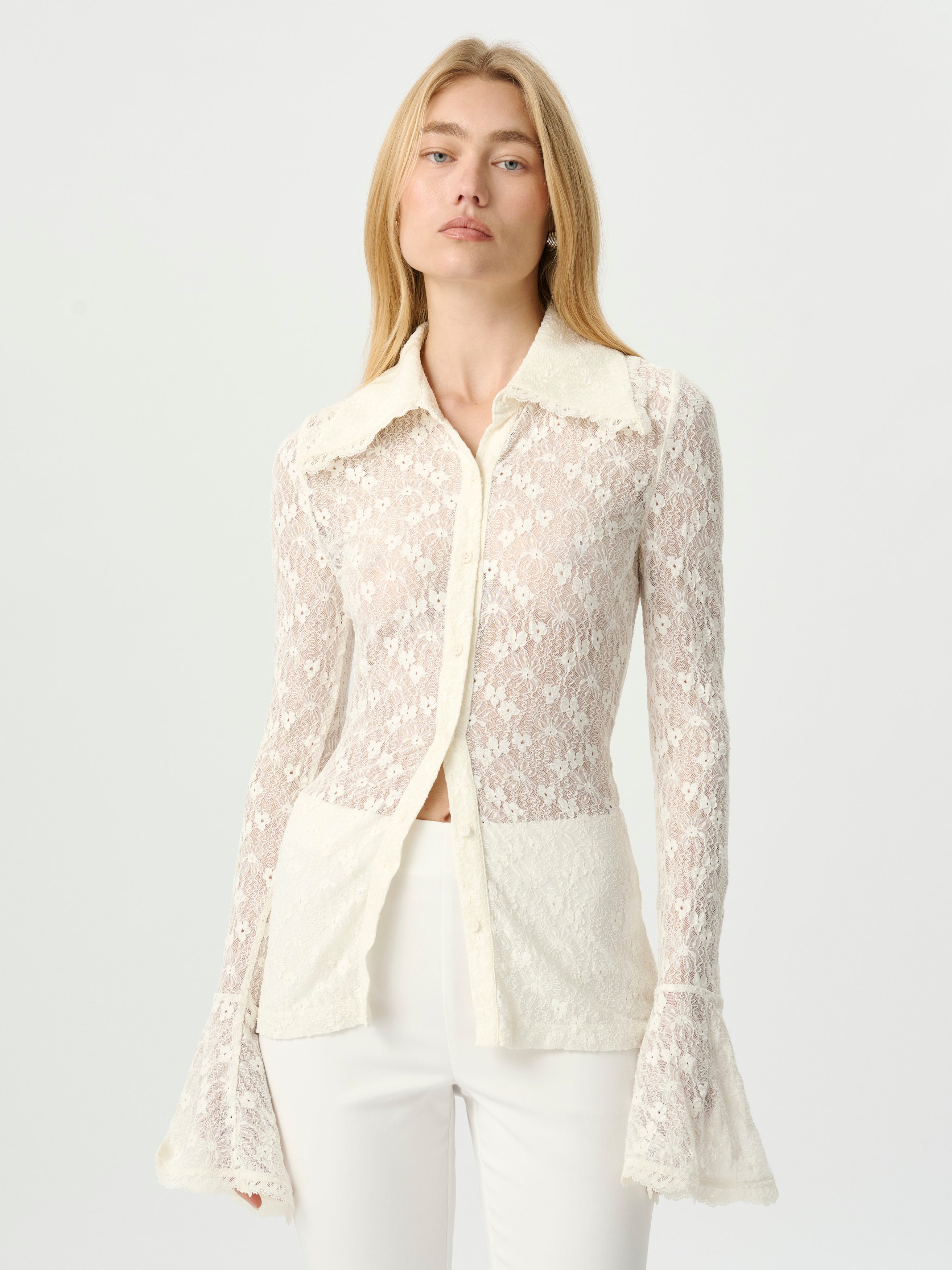 Daisie Shirt Cameo Lace